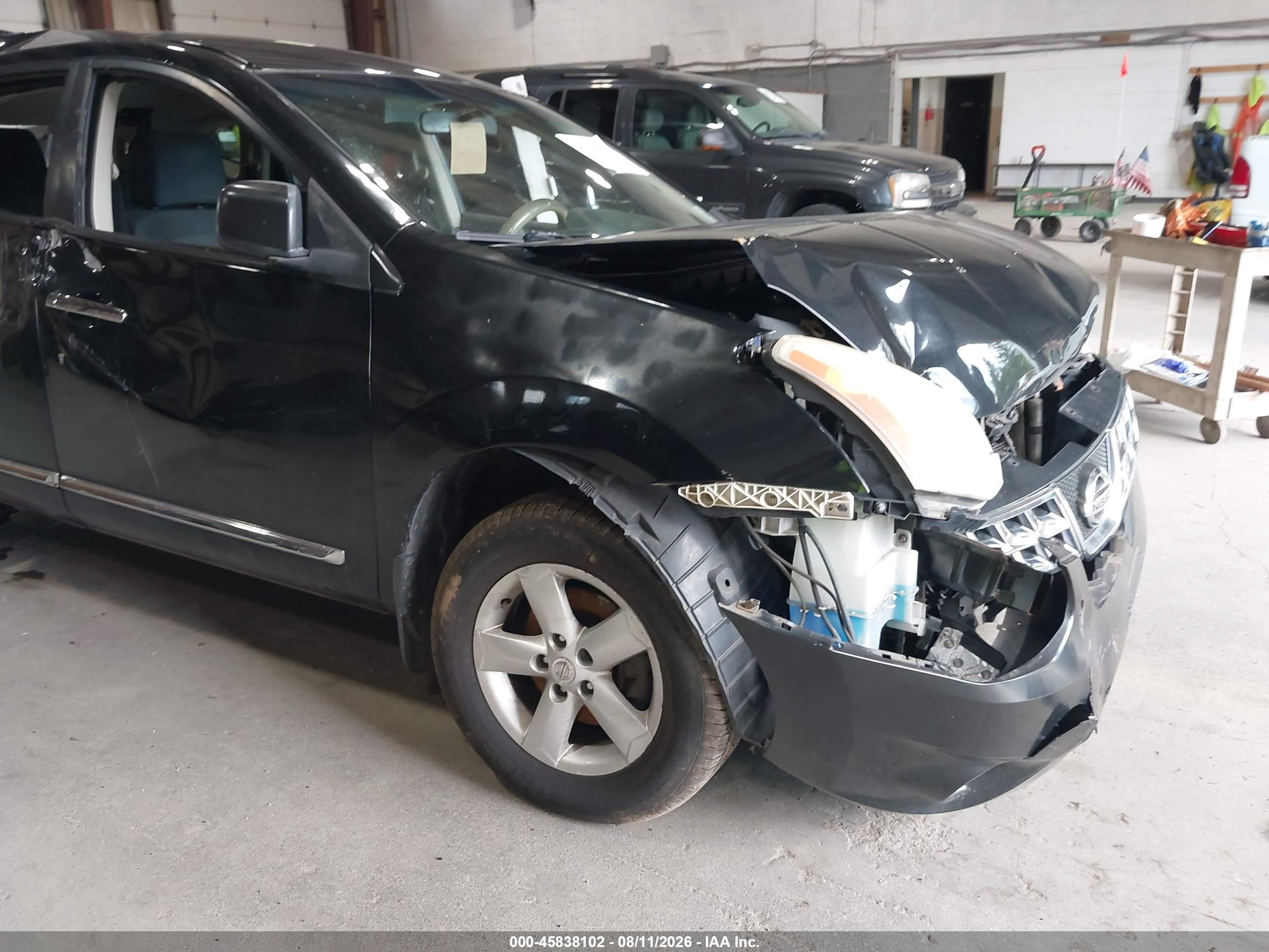 2012 Nissan Rogue S Black vin: JN8AS5MV9CW718427