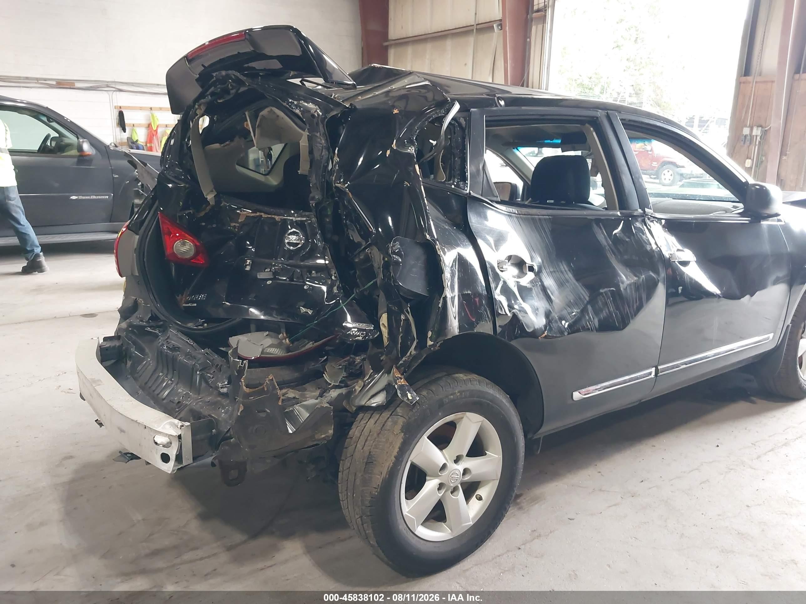2012 Nissan Rogue S Black vin: JN8AS5MV9CW718427