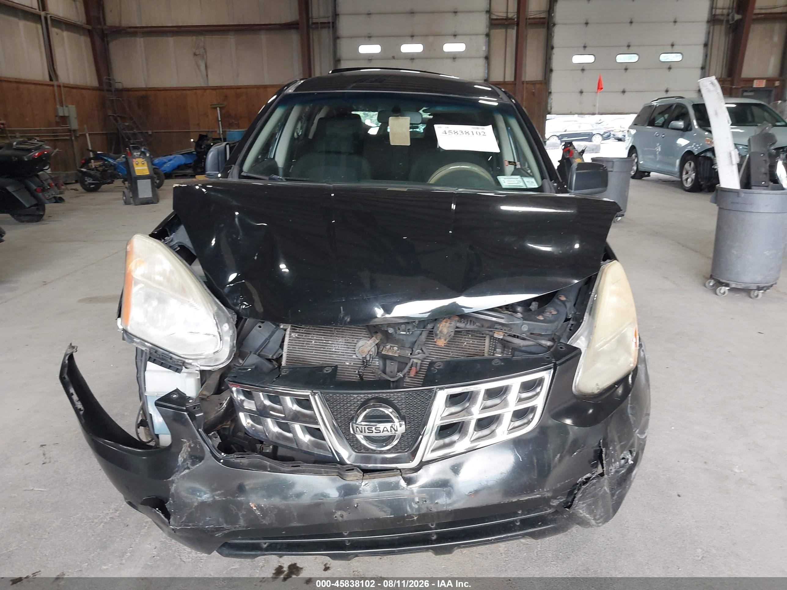 2012 Nissan Rogue S Black vin: JN8AS5MV9CW718427
