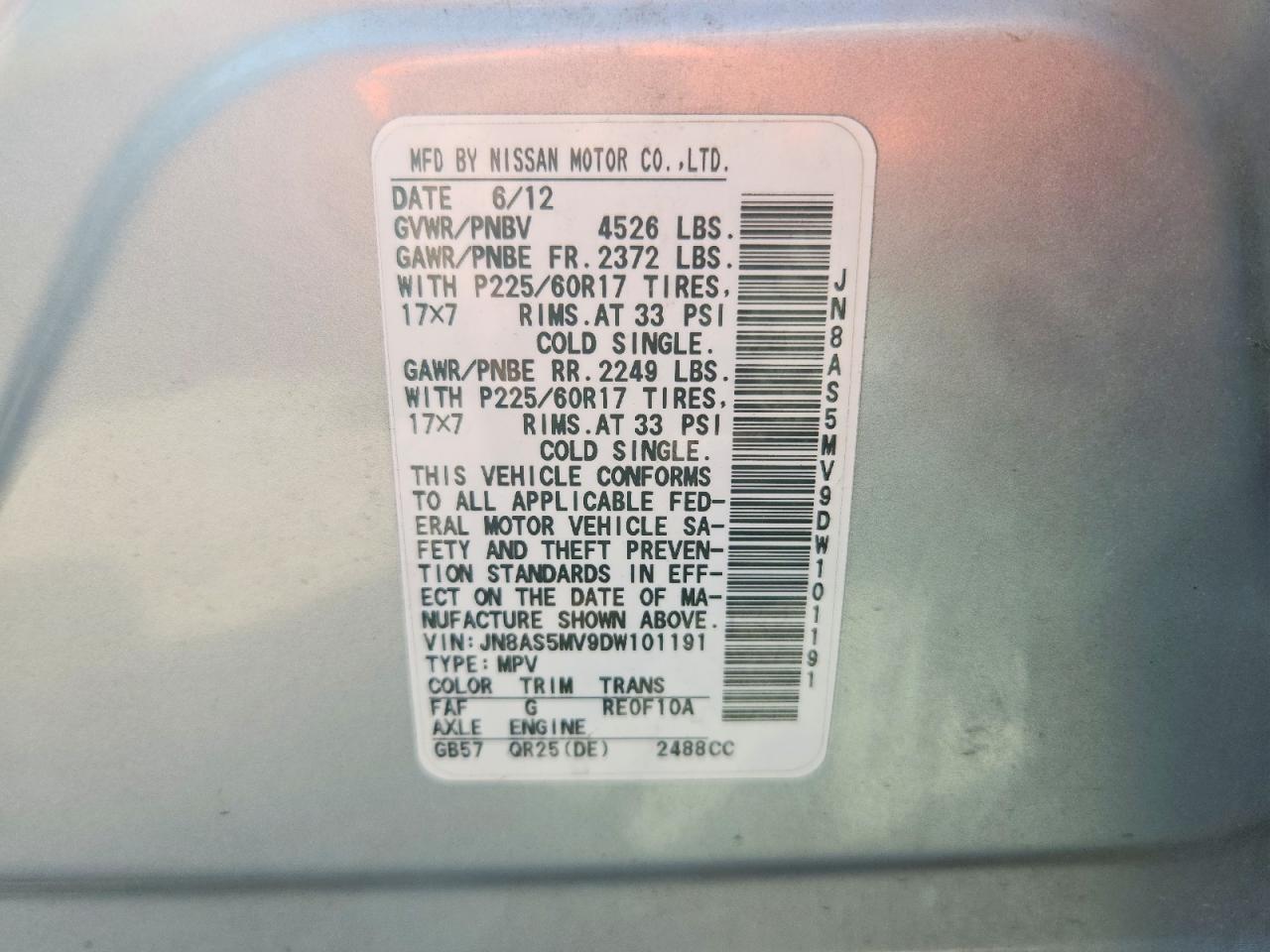 2013 Nissan Rogue S Blue vin: JN8AS5MV9DW101191