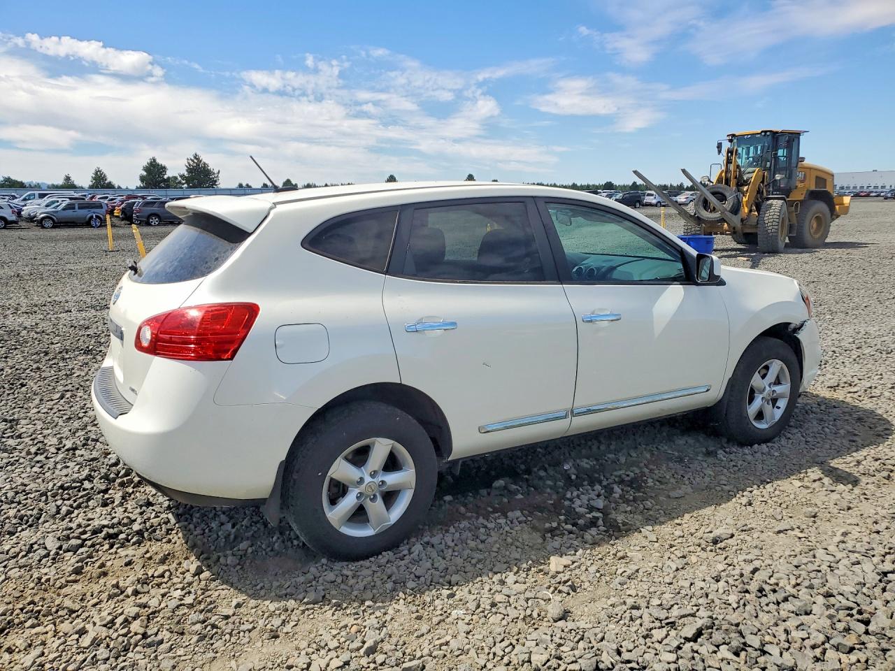 2013 Nissan Rogue S White vin: JN8AS5MV9DW110764