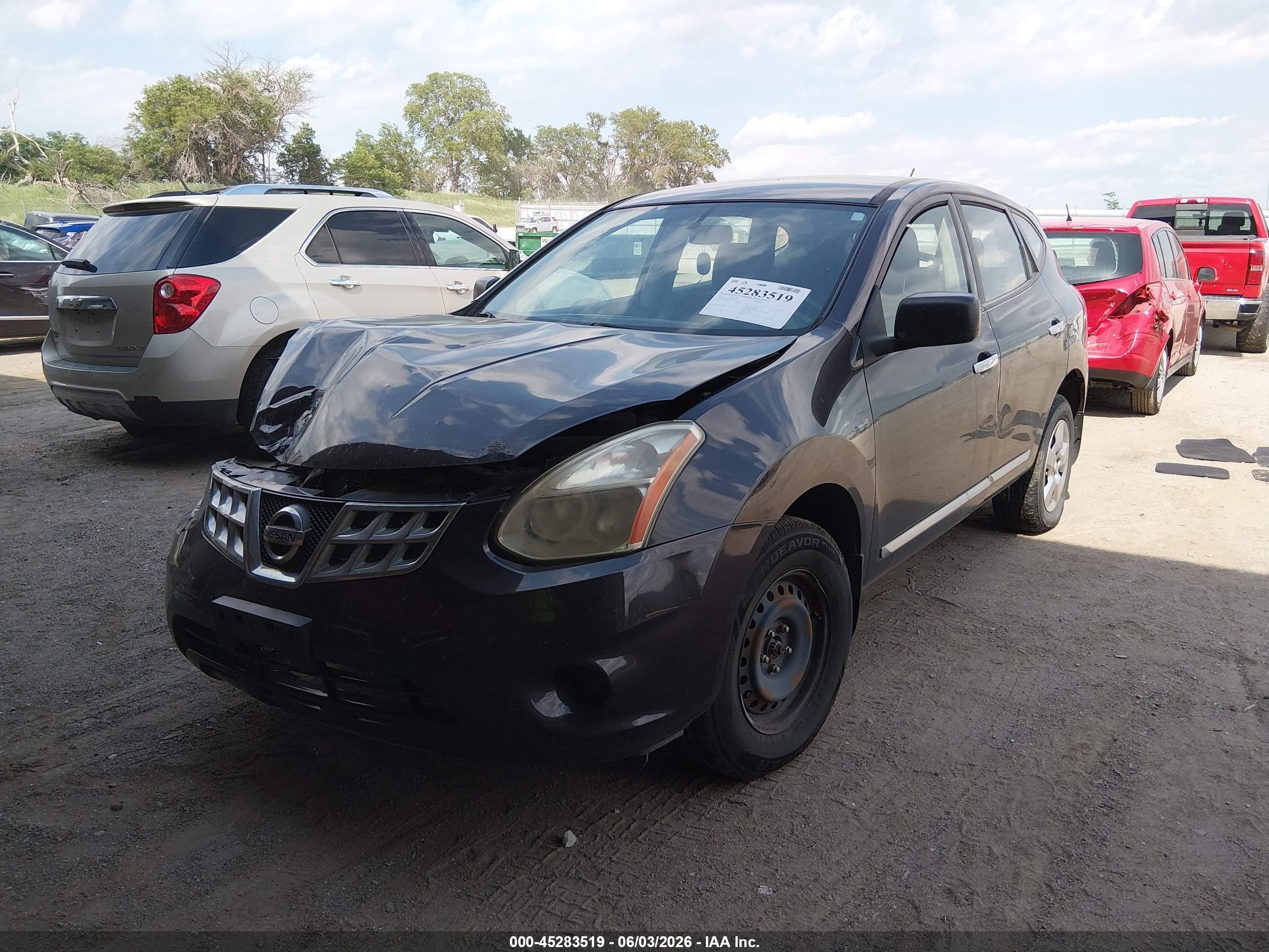 2013 Nissan Rogue S Gray vin: JN8AS5MV9DW120212
