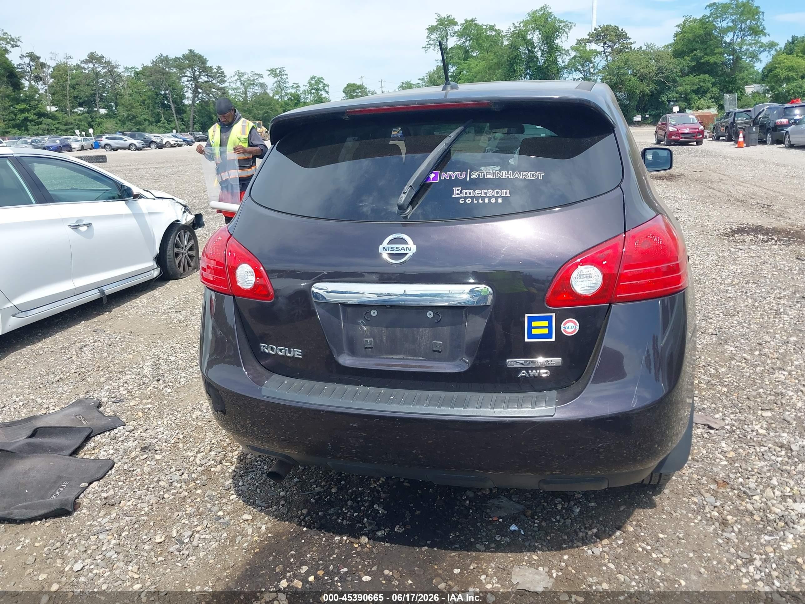 2013 Nissan Rogue S Black vin: JN8AS5MV9DW121246