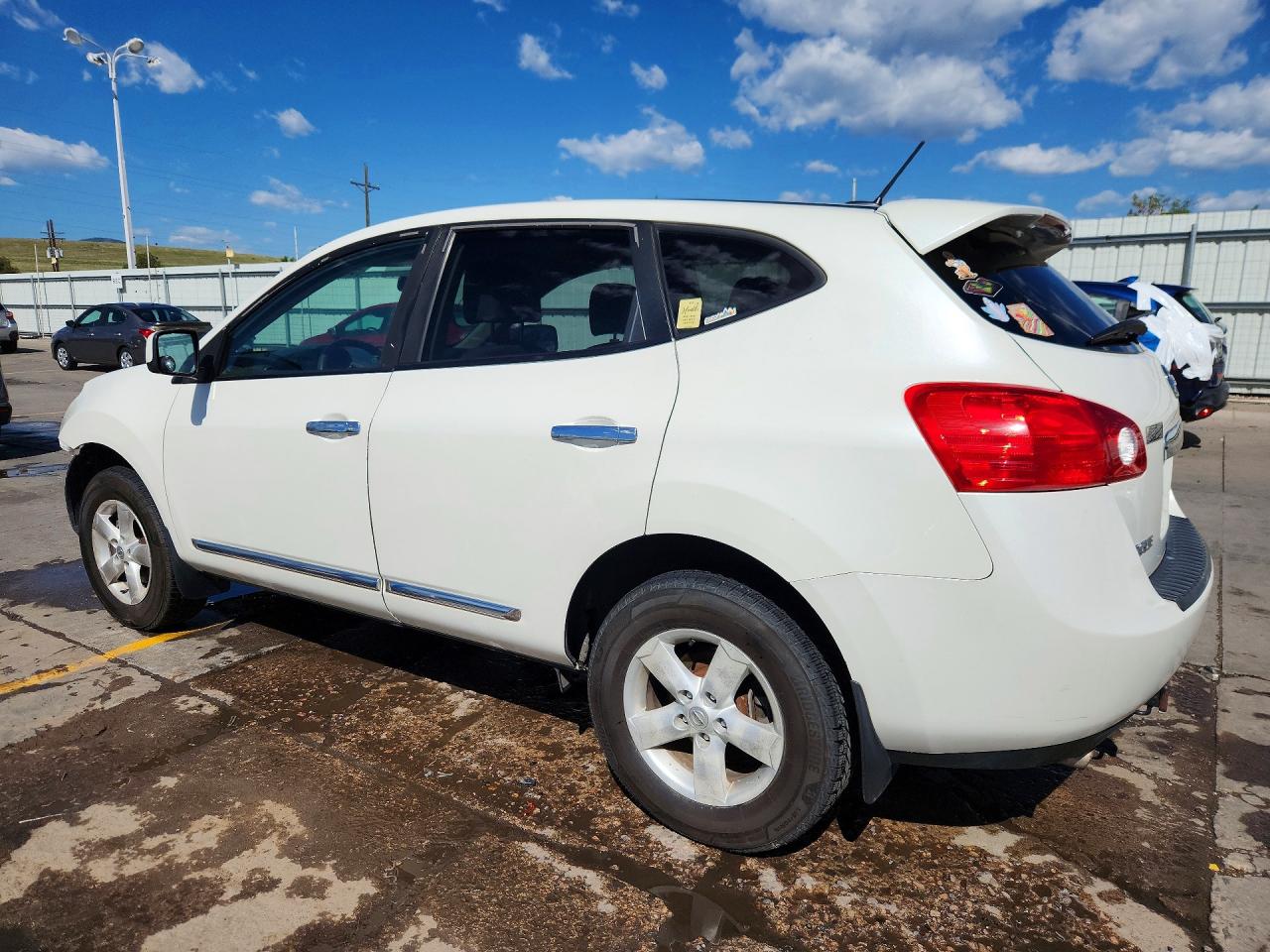 2013 Nissan Rogue S/sv White vin: JN8AS5MV9DW125300