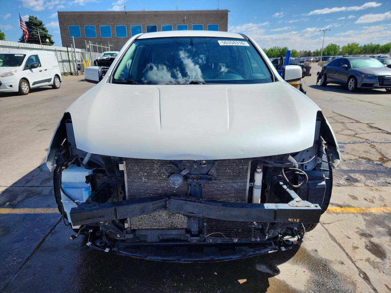 2013 Nissan Rogue S/sv White vin: JN8AS5MV9DW125300