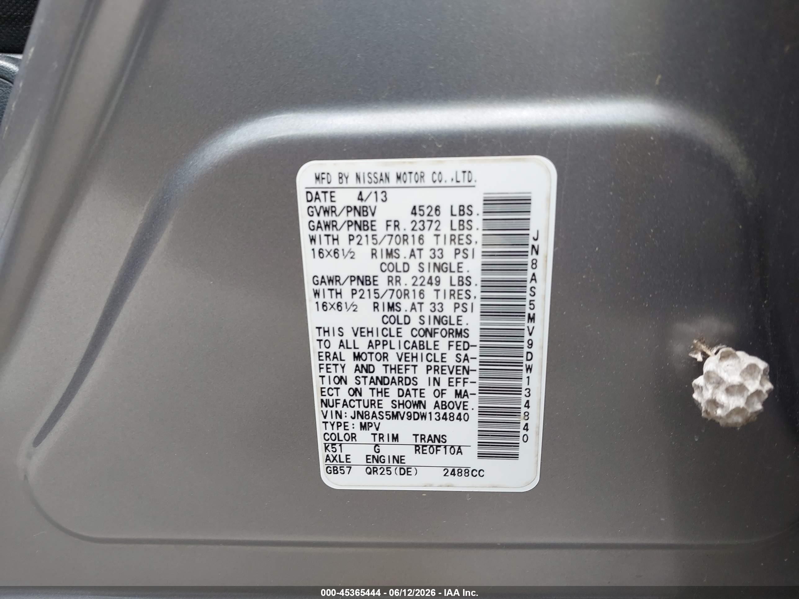 2013 Nissan Rogue S Silver vin: JN8AS5MV9DW134840