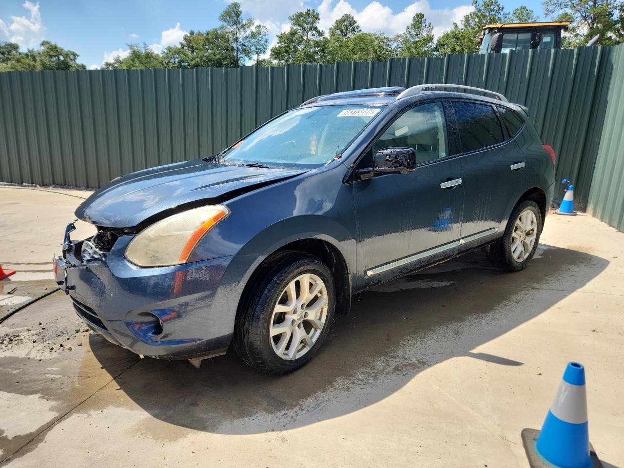 2013 Nissan Rogue S Синий vin: JN8AS5MV9DW141996 Damage: Left Head Lamp, Faded, Repair Required