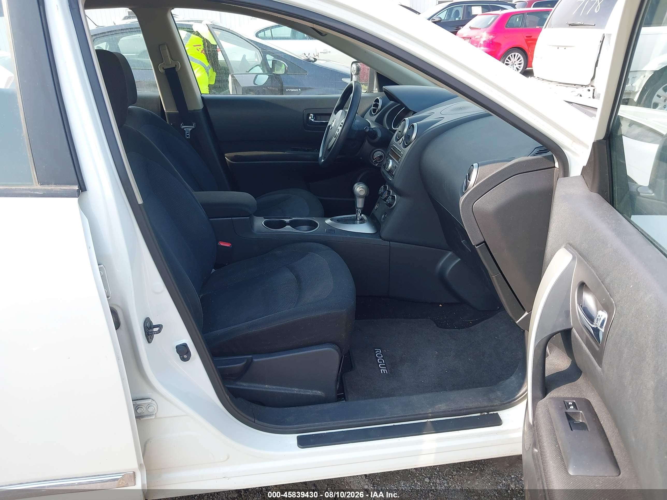 2013 Nissan Rogue S White vin: JN8AS5MV9DW149404