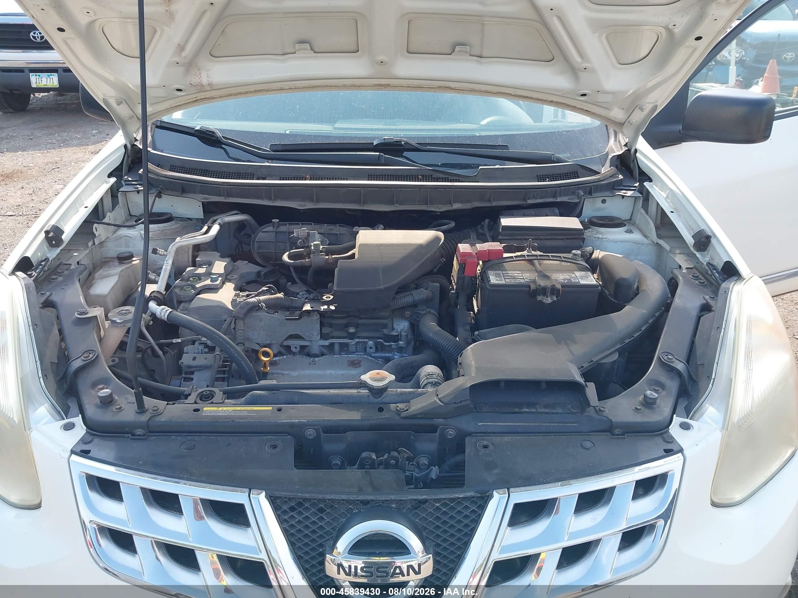 2013 Nissan Rogue S White vin: JN8AS5MV9DW149404