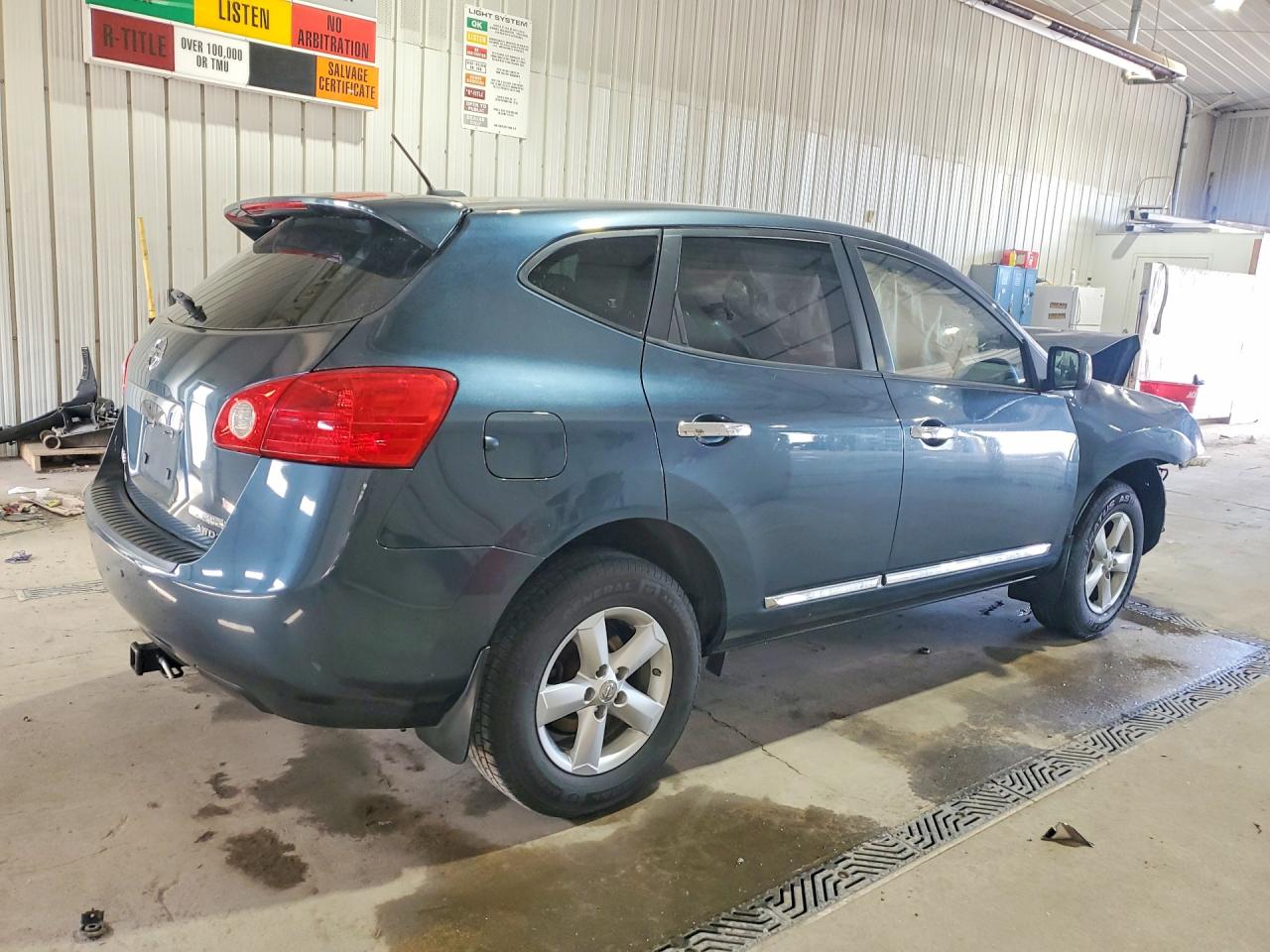 2013 Nissan Rogue S Blue vin: JN8AS5MV9DW602372