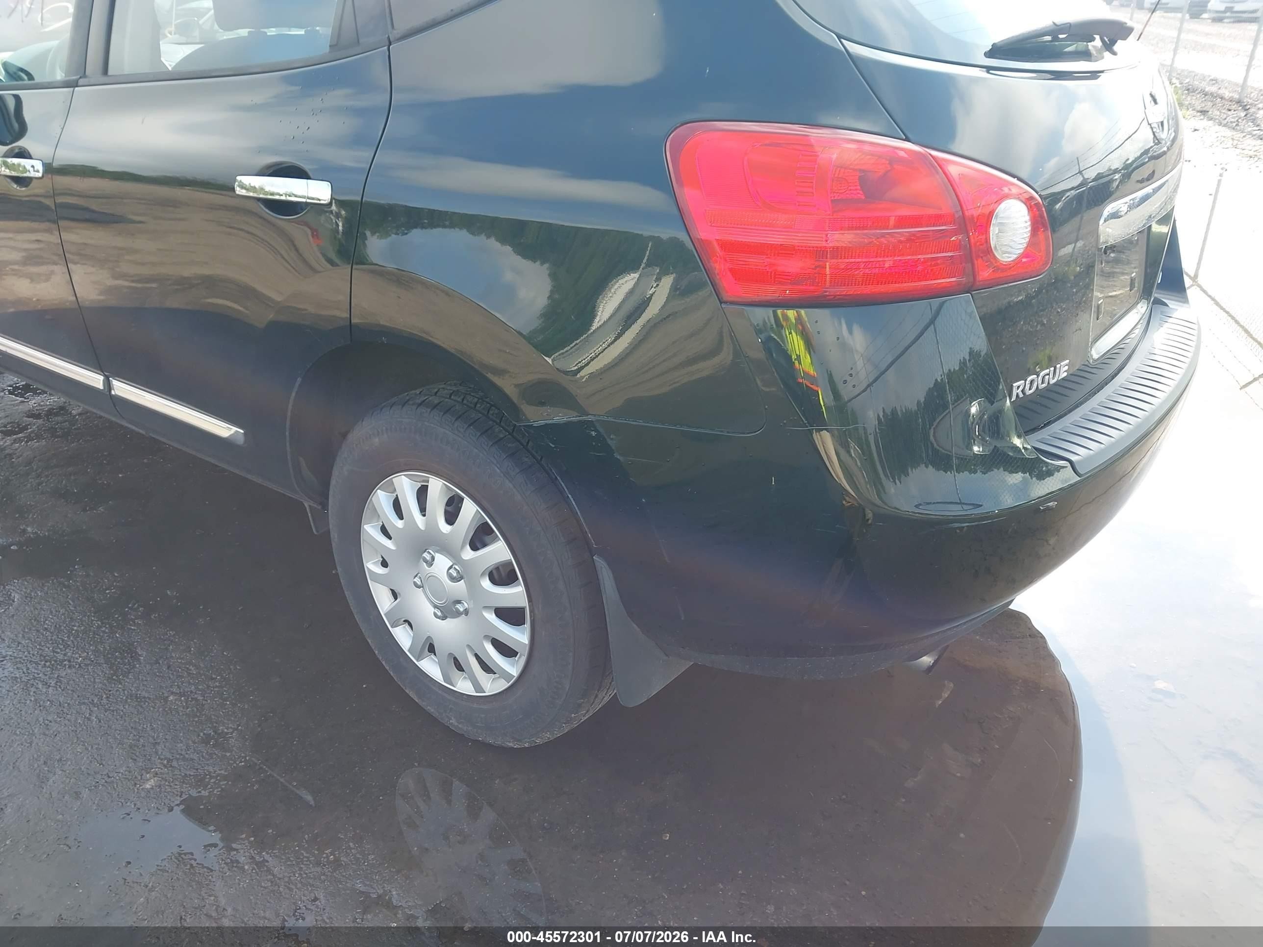 2013 Nissan Rogue S Black vin: JN8AS5MV9DW602856