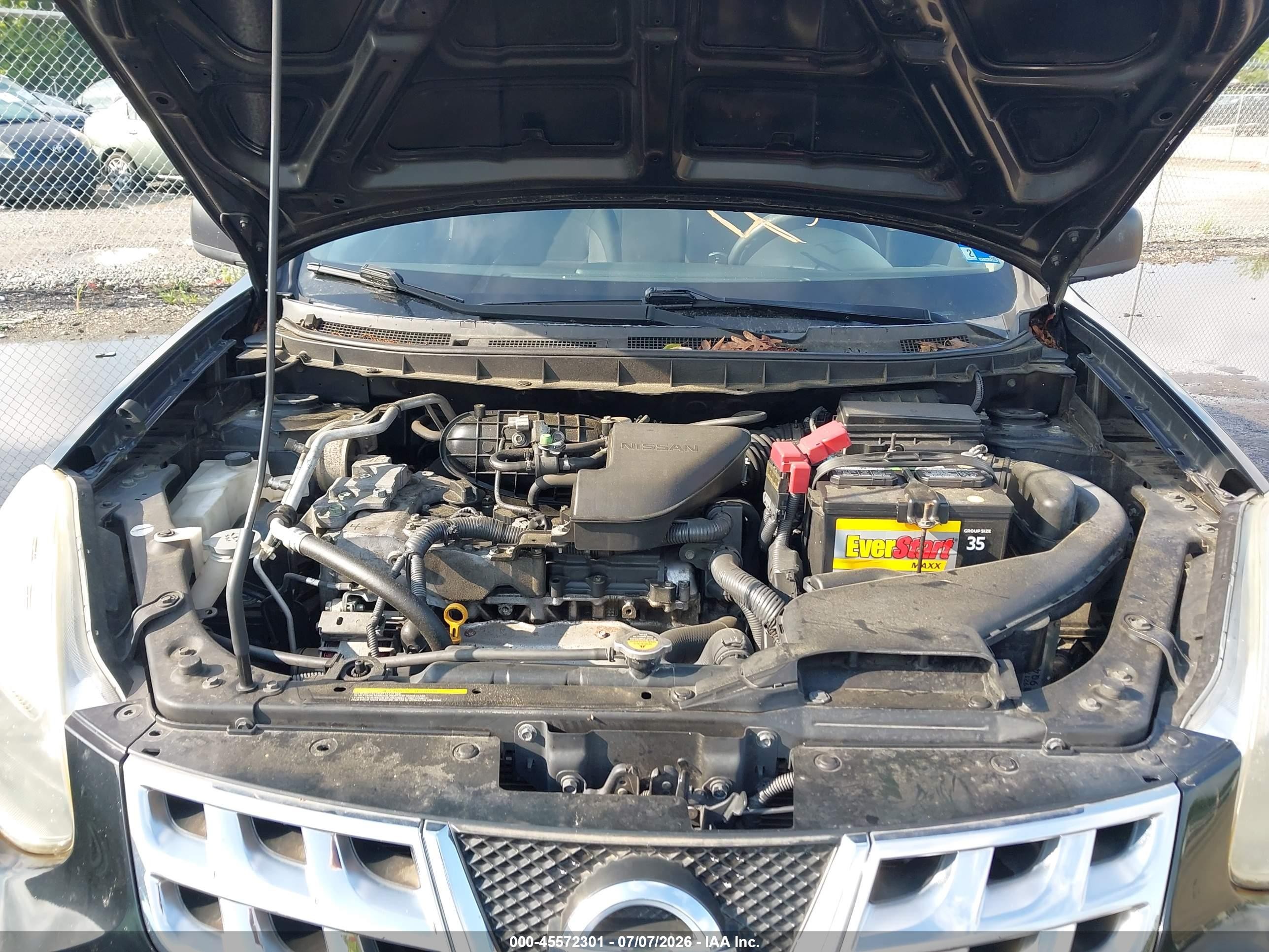 2013 Nissan Rogue S Black vin: JN8AS5MV9DW602856