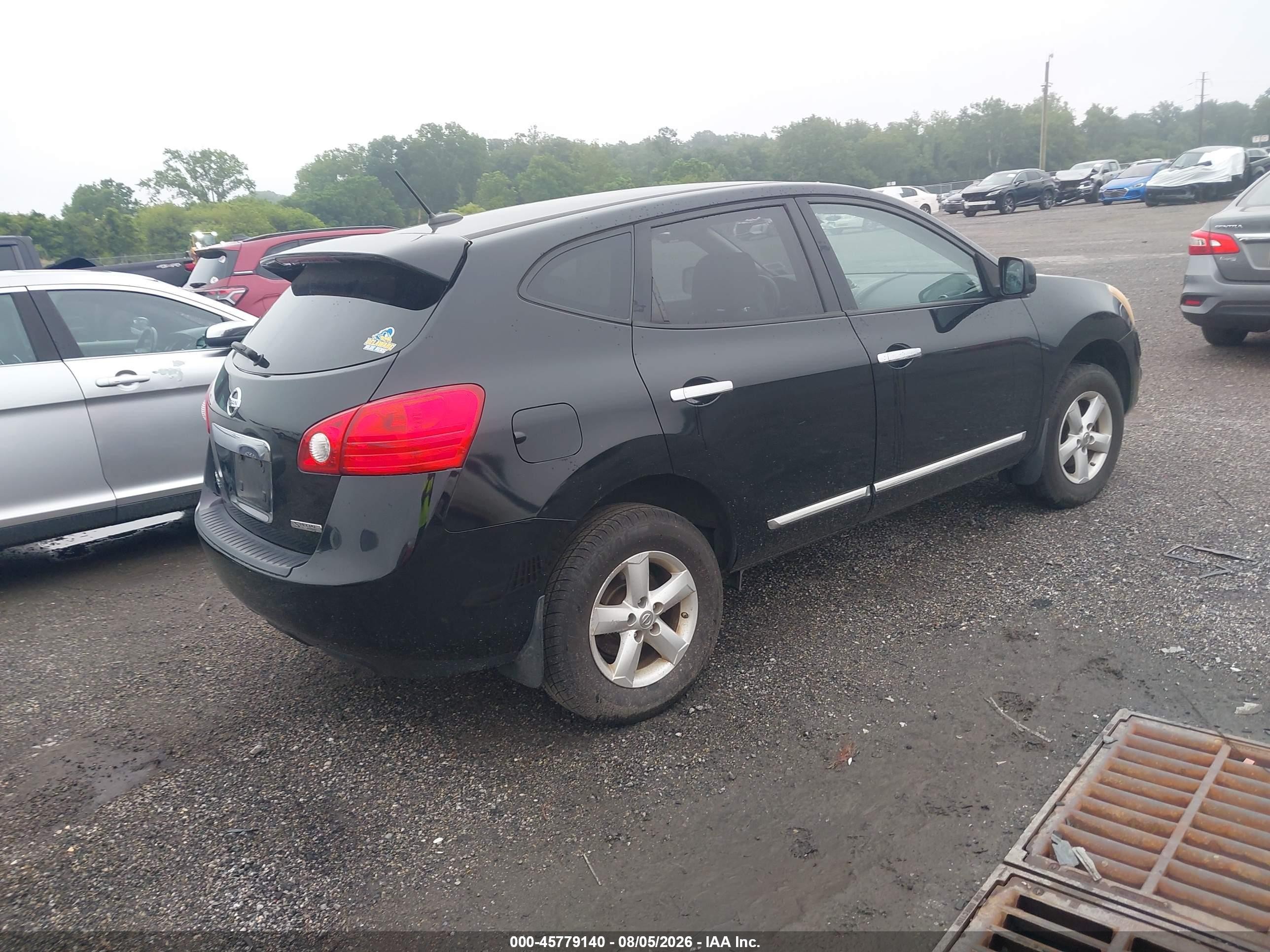 2013 Nissan Rogue S Черный vin: JN8AS5MV9DW614621