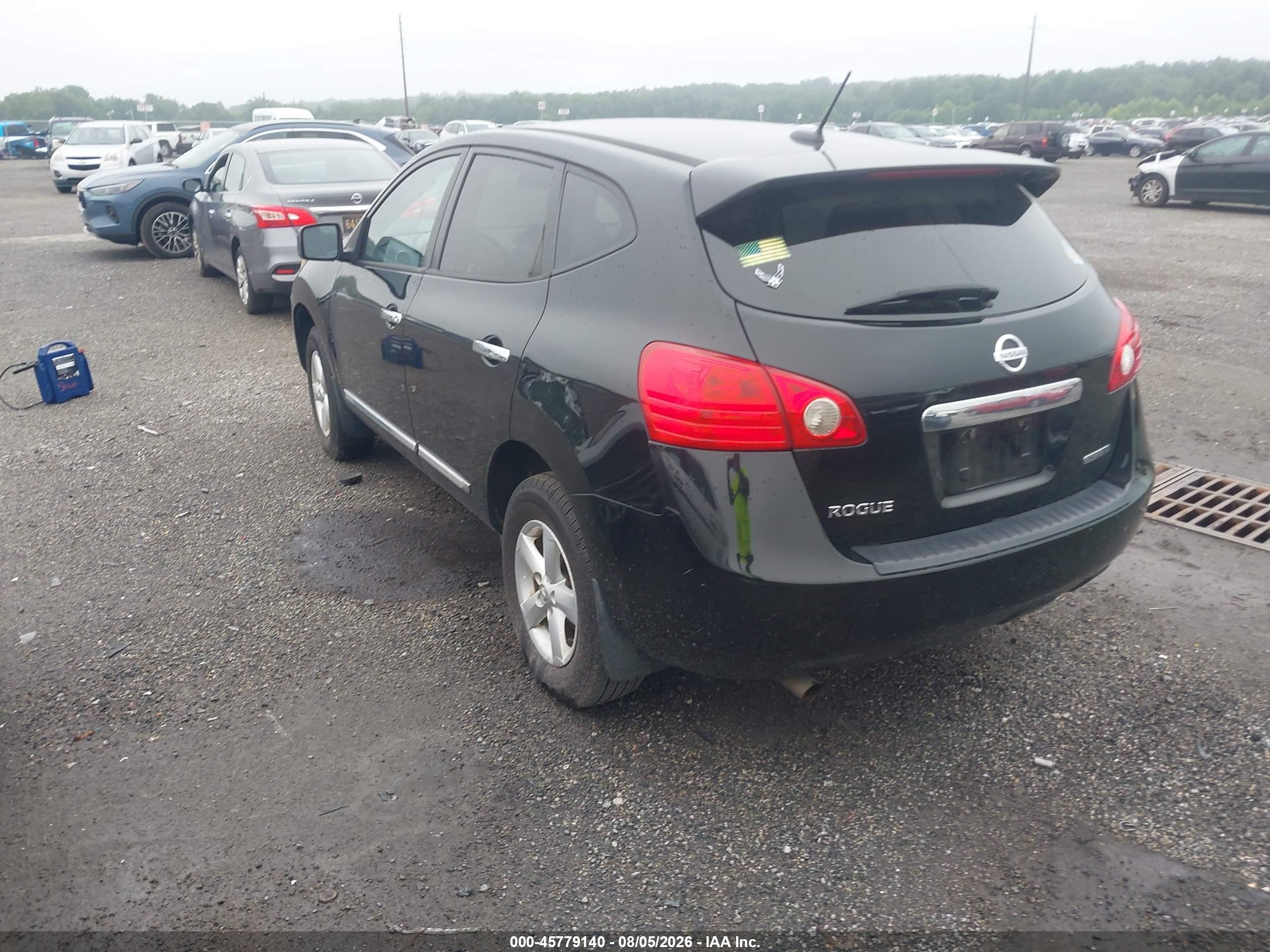 2013 Nissan Rogue S Черный vin: JN8AS5MV9DW614621