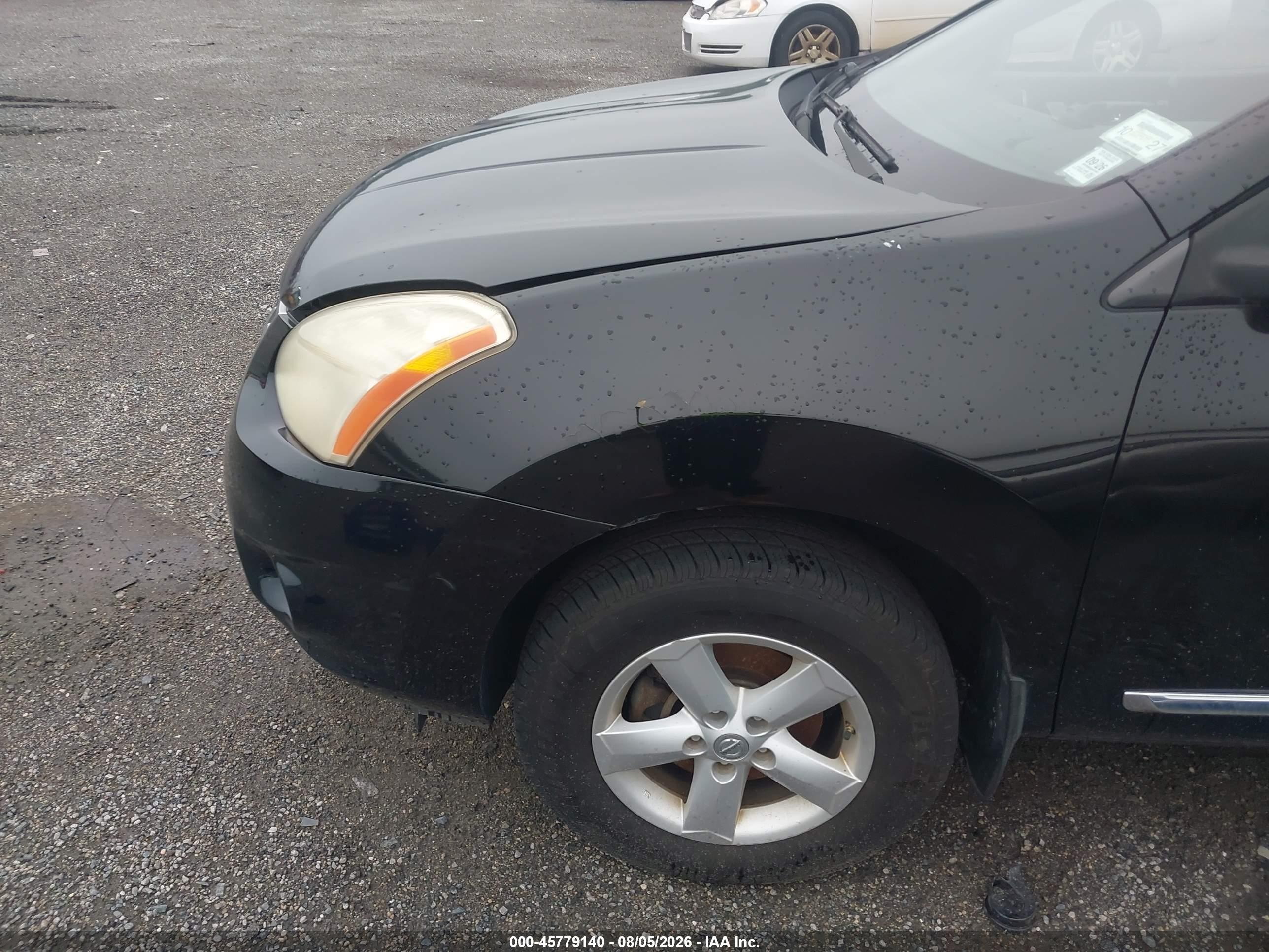 2013 Nissan Rogue S Черный vin: JN8AS5MV9DW614621