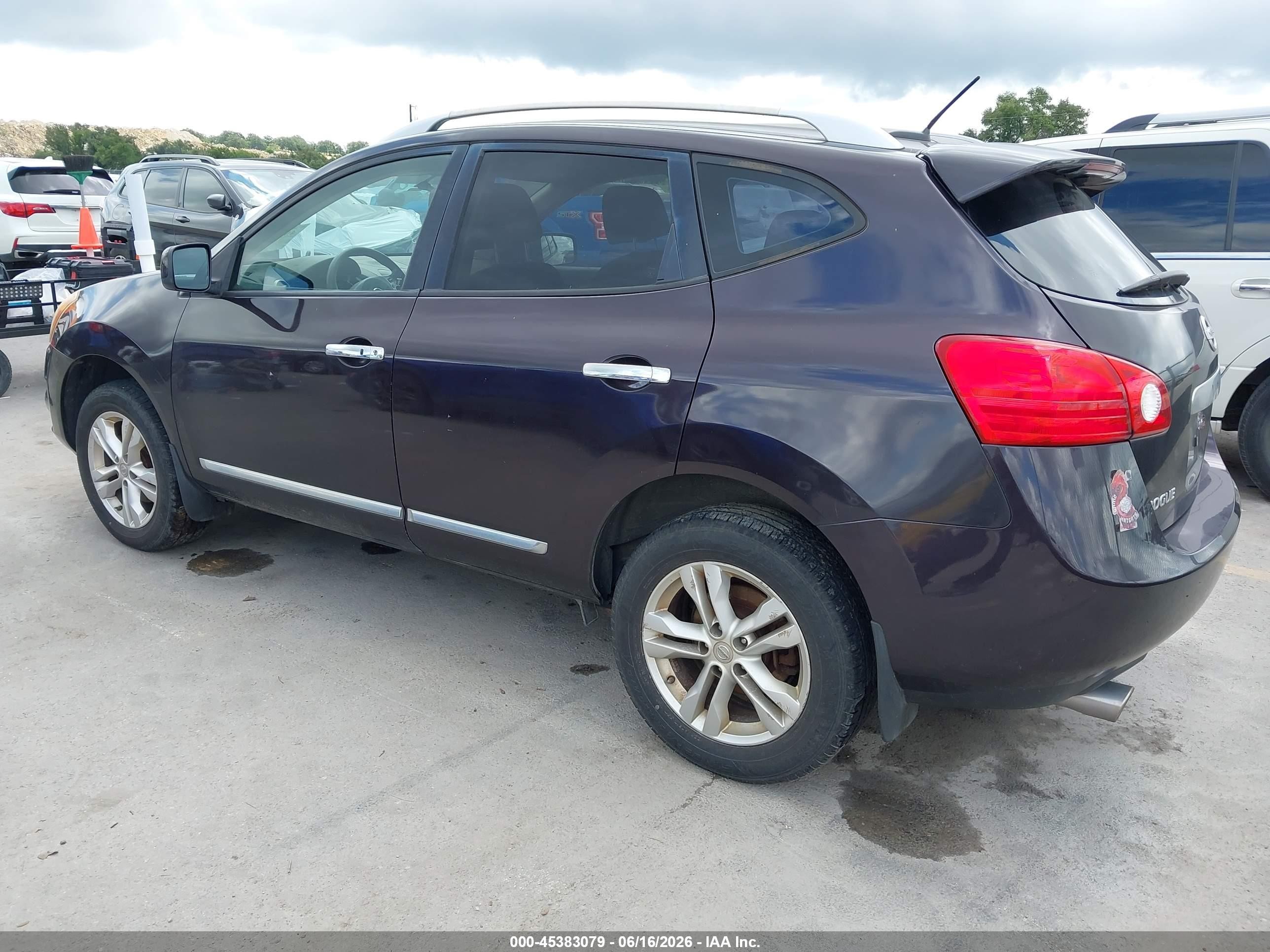 2013 Nissan Rogue Sv Purple vin: JN8AS5MV9DW617373