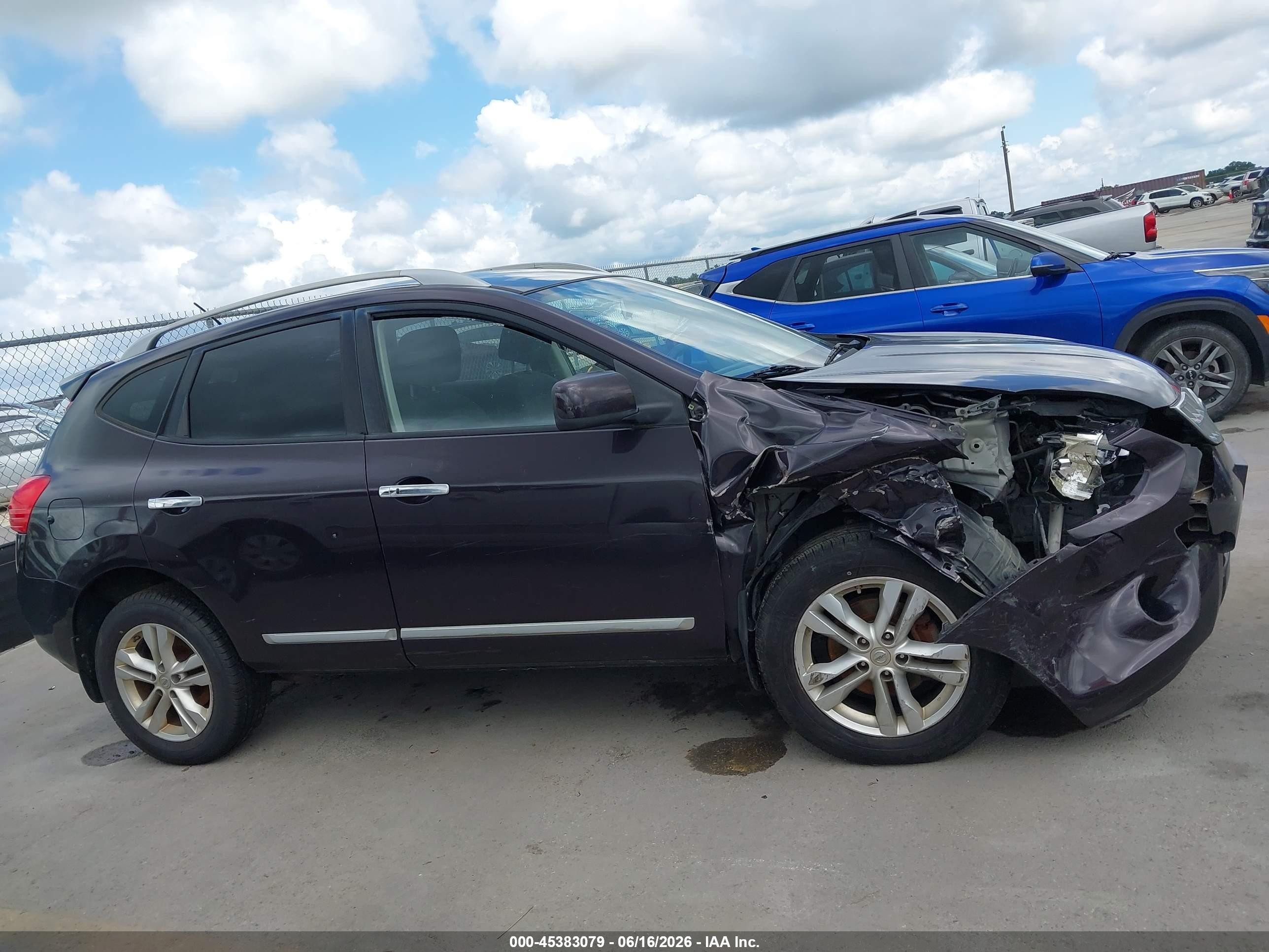 2013 Nissan Rogue Sv Purple vin: JN8AS5MV9DW617373