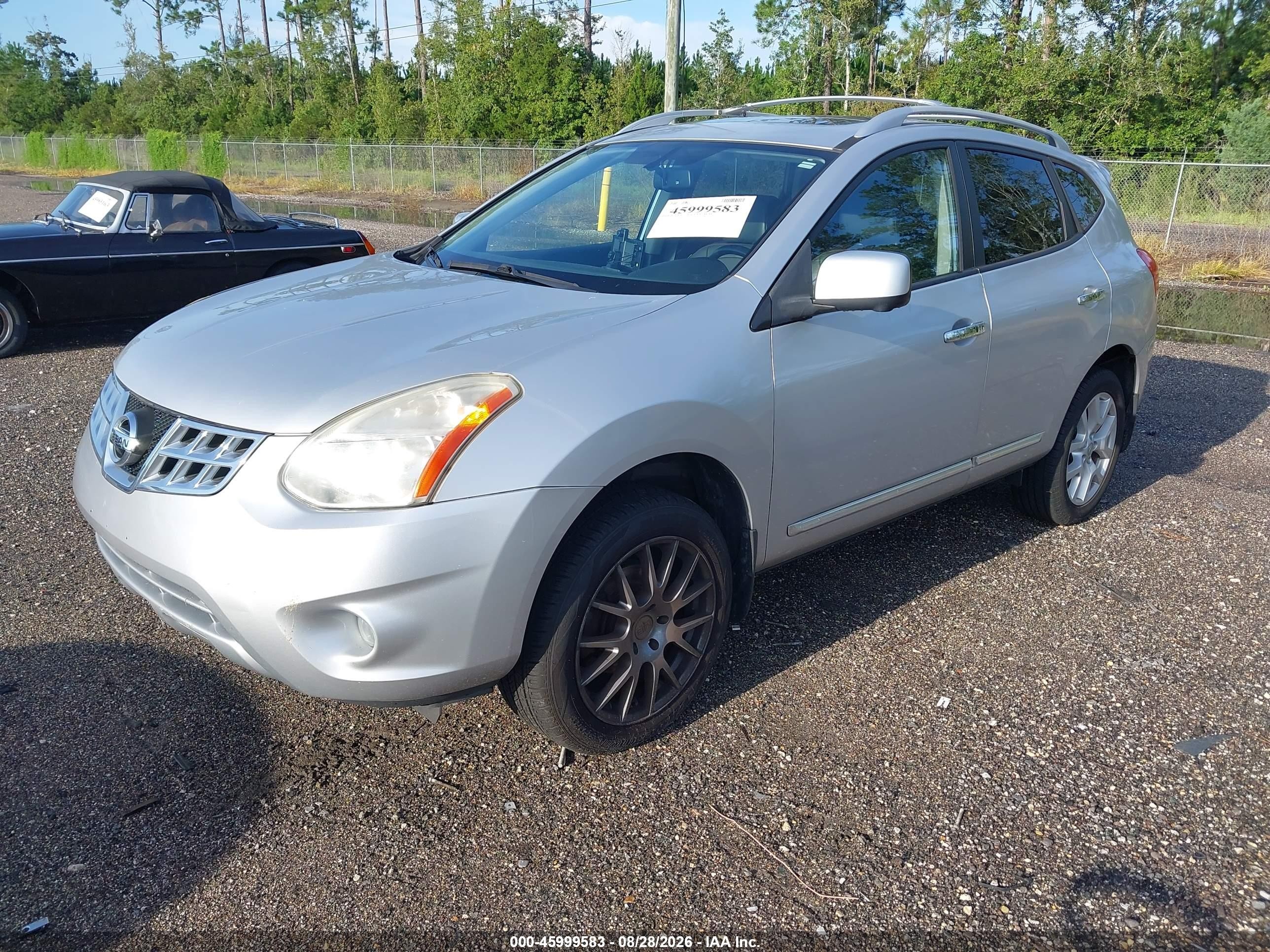 2013 Nissan Rogue Sv W/sl Pkg Silver vin: JN8AS5MV9DW617776