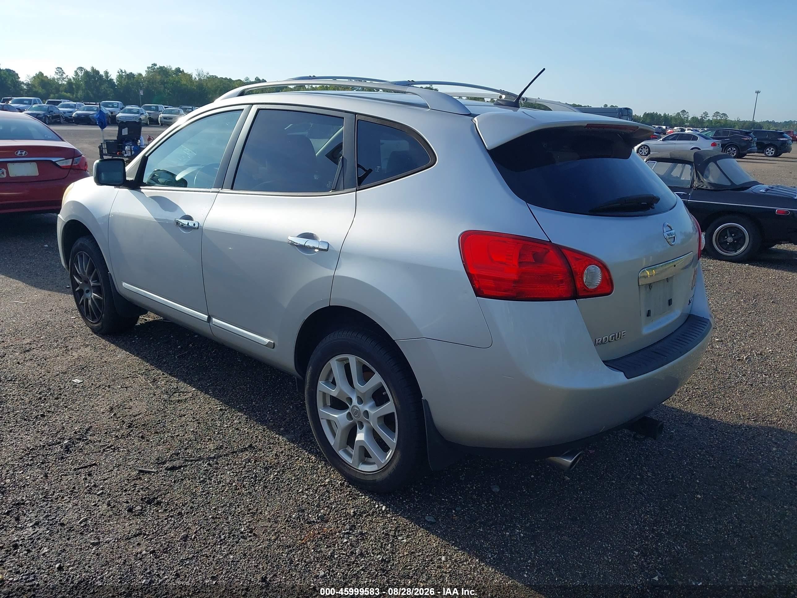 2013 Nissan Rogue Sv W/sl Pkg Silver vin: JN8AS5MV9DW617776