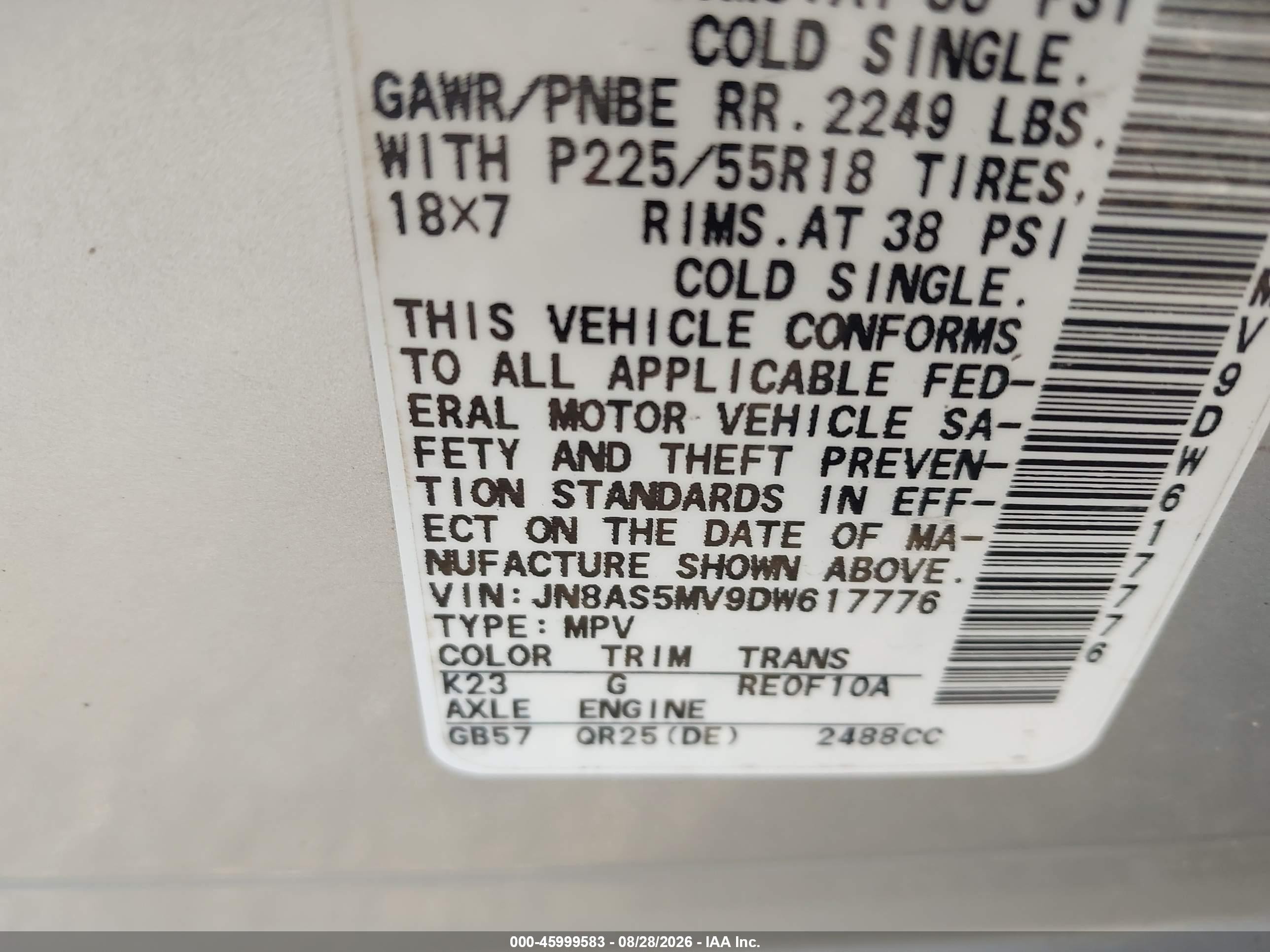 2013 Nissan Rogue Sv W/sl Pkg Silver vin: JN8AS5MV9DW617776
