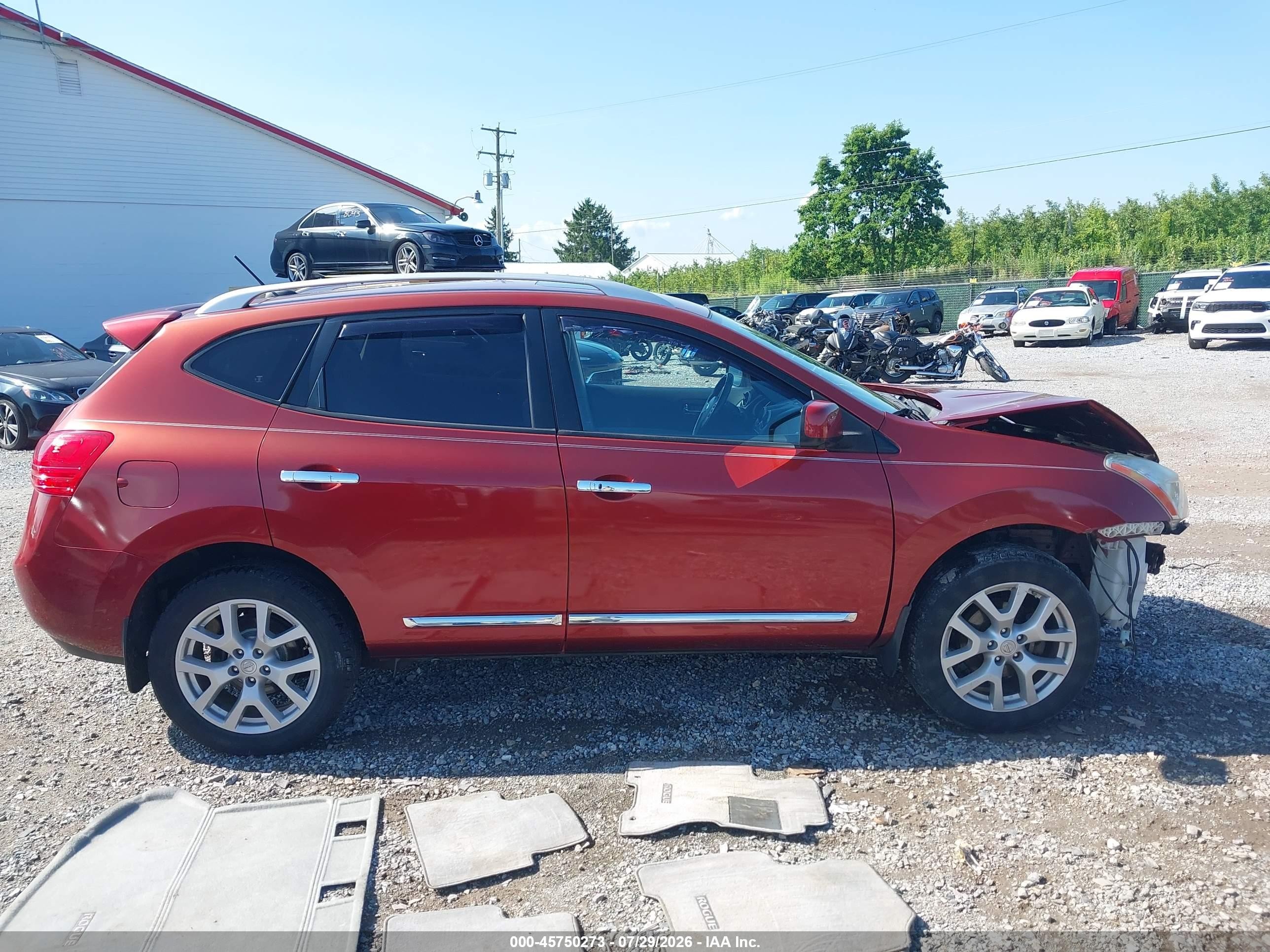 2013 Nissan Rogue Sv W/sl Pkg Red vin: JN8AS5MV9DW624792