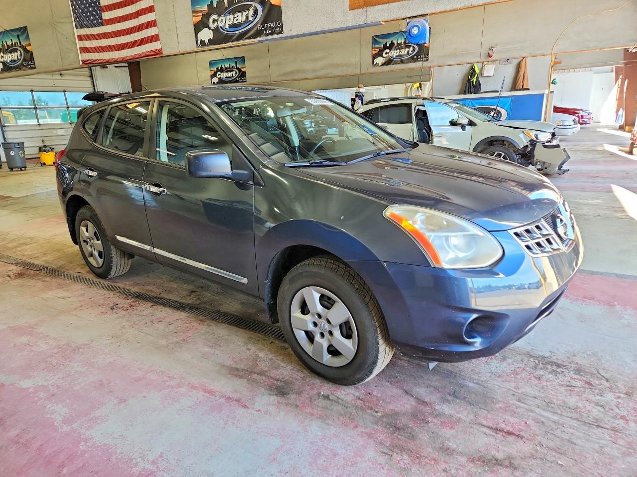 2013 Nissan Rogue S Gray vin: JN8AS5MV9DW627188