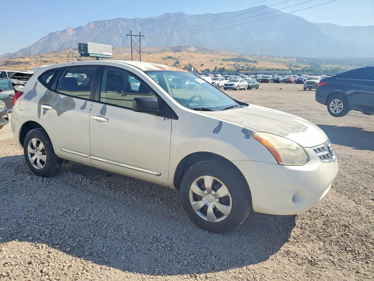 2013 Nissan Rogue S White vin: JN8AS5MV9DW634545