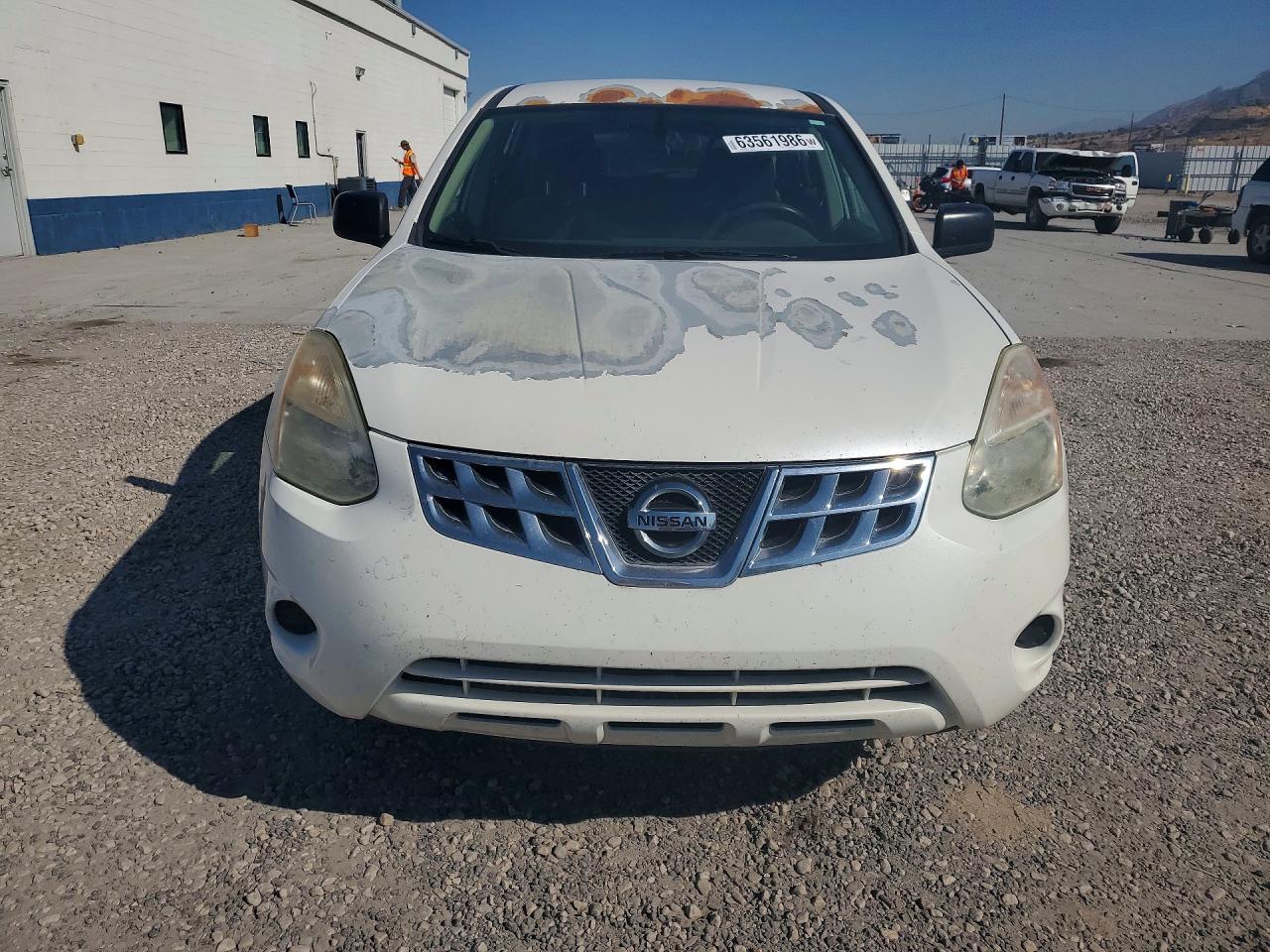 2013 Nissan Rogue S White vin: JN8AS5MV9DW634545