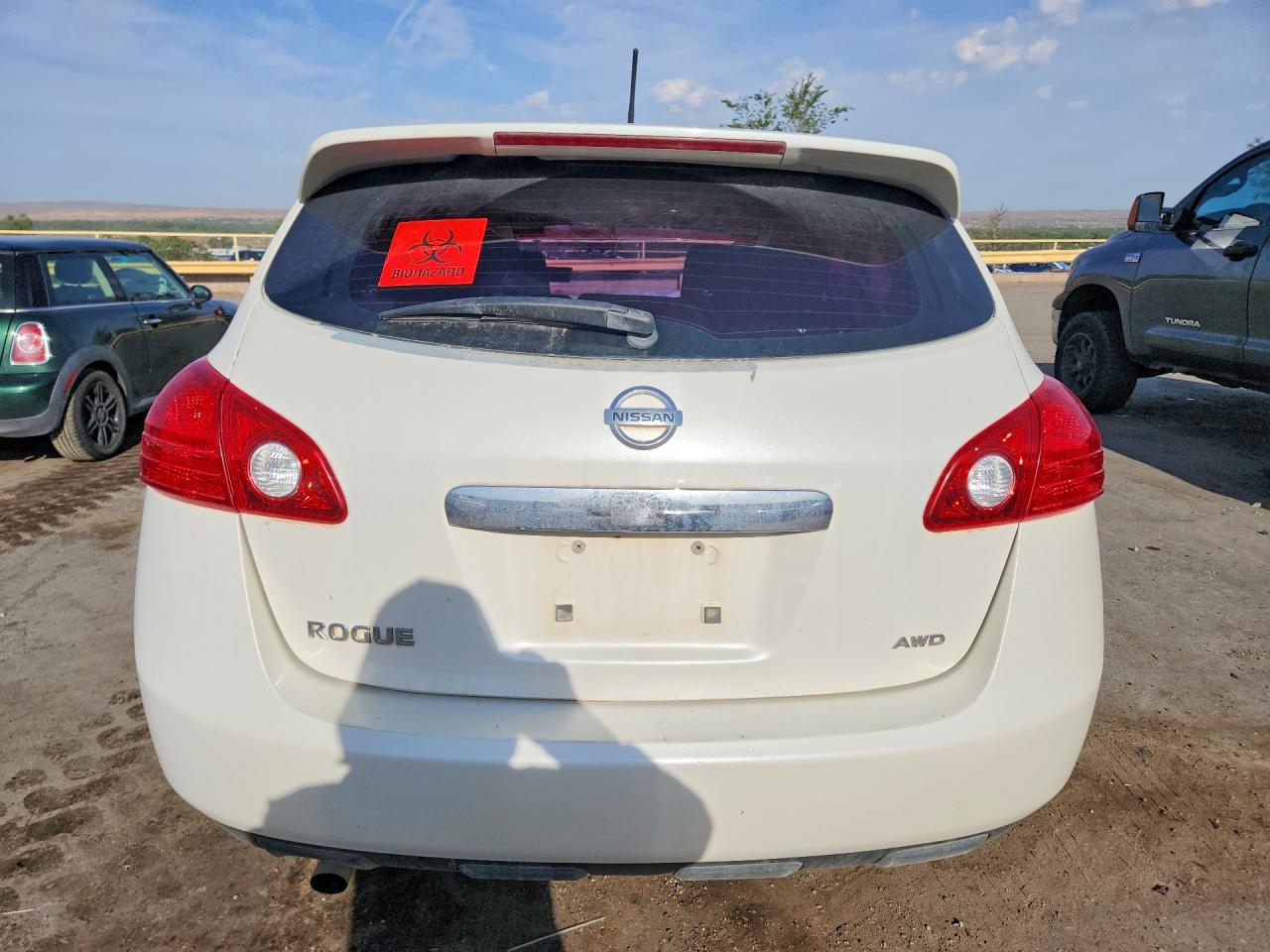 2013 Nissan Rogue S White vin: JN8AS5MV9DW638353