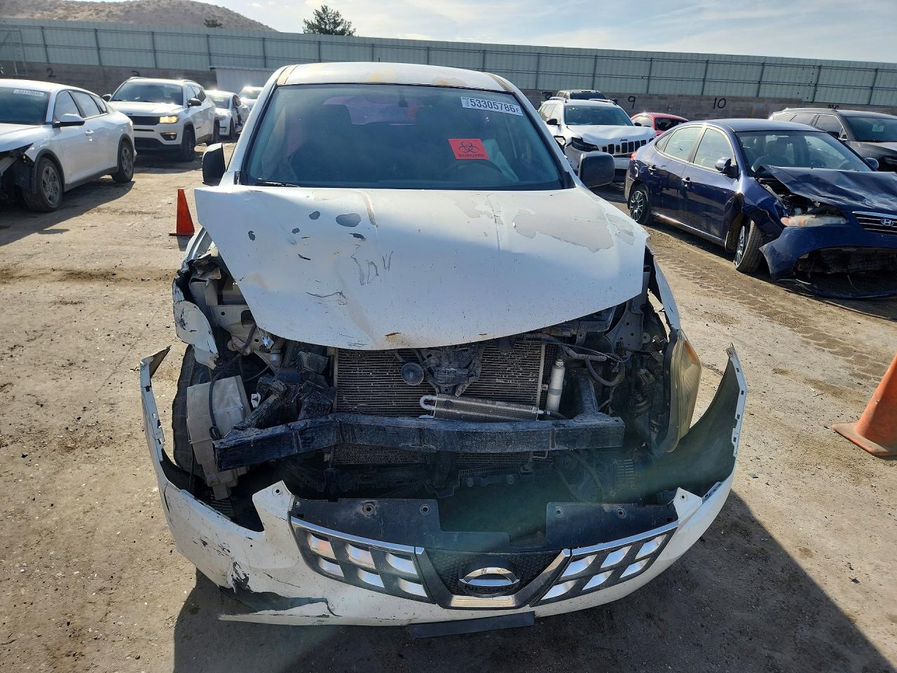 2013 Nissan Rogue S White vin: JN8AS5MV9DW638353