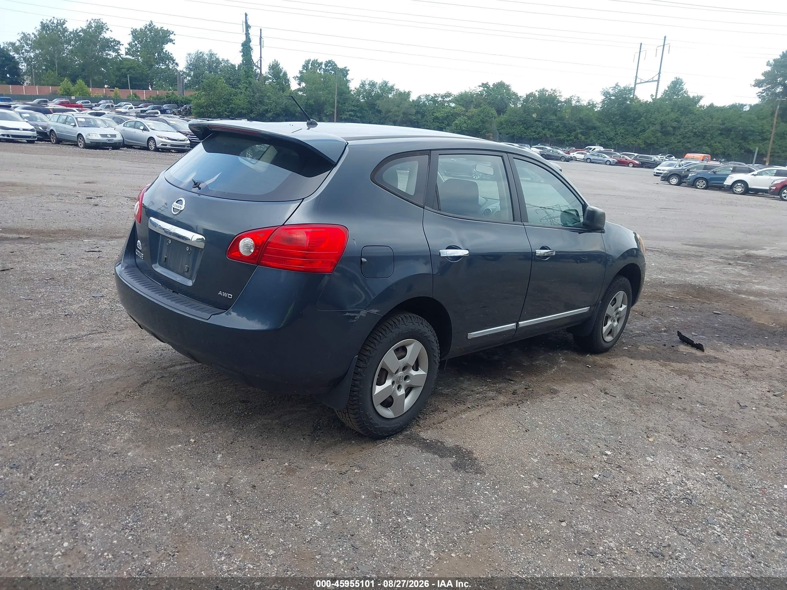 2013 Nissan Rogue S Navy vin: JN8AS5MV9DW642824