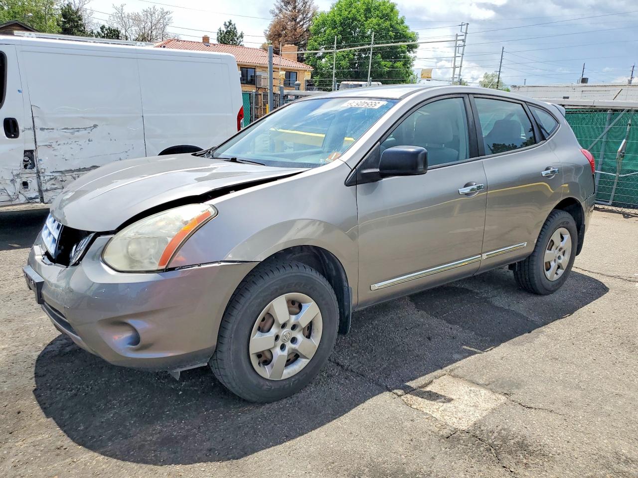 2013 Nissan Rogue S Gray vin: JN8AS5MV9DW649577