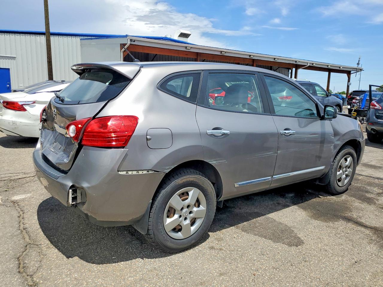 2013 Nissan Rogue S Gray vin: JN8AS5MV9DW649577