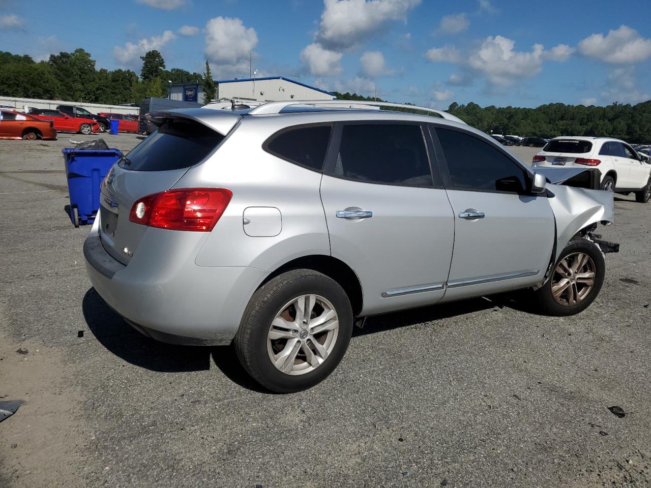 2013 Nissan Rogue S Silver vin: JN8AS5MV9DW650017