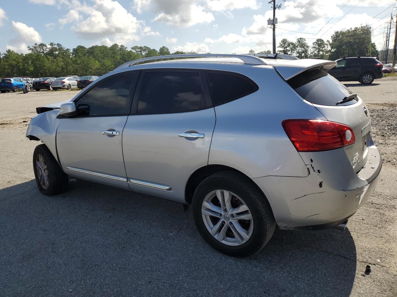 2013 Nissan Rogue S Silver vin: JN8AS5MV9DW650017