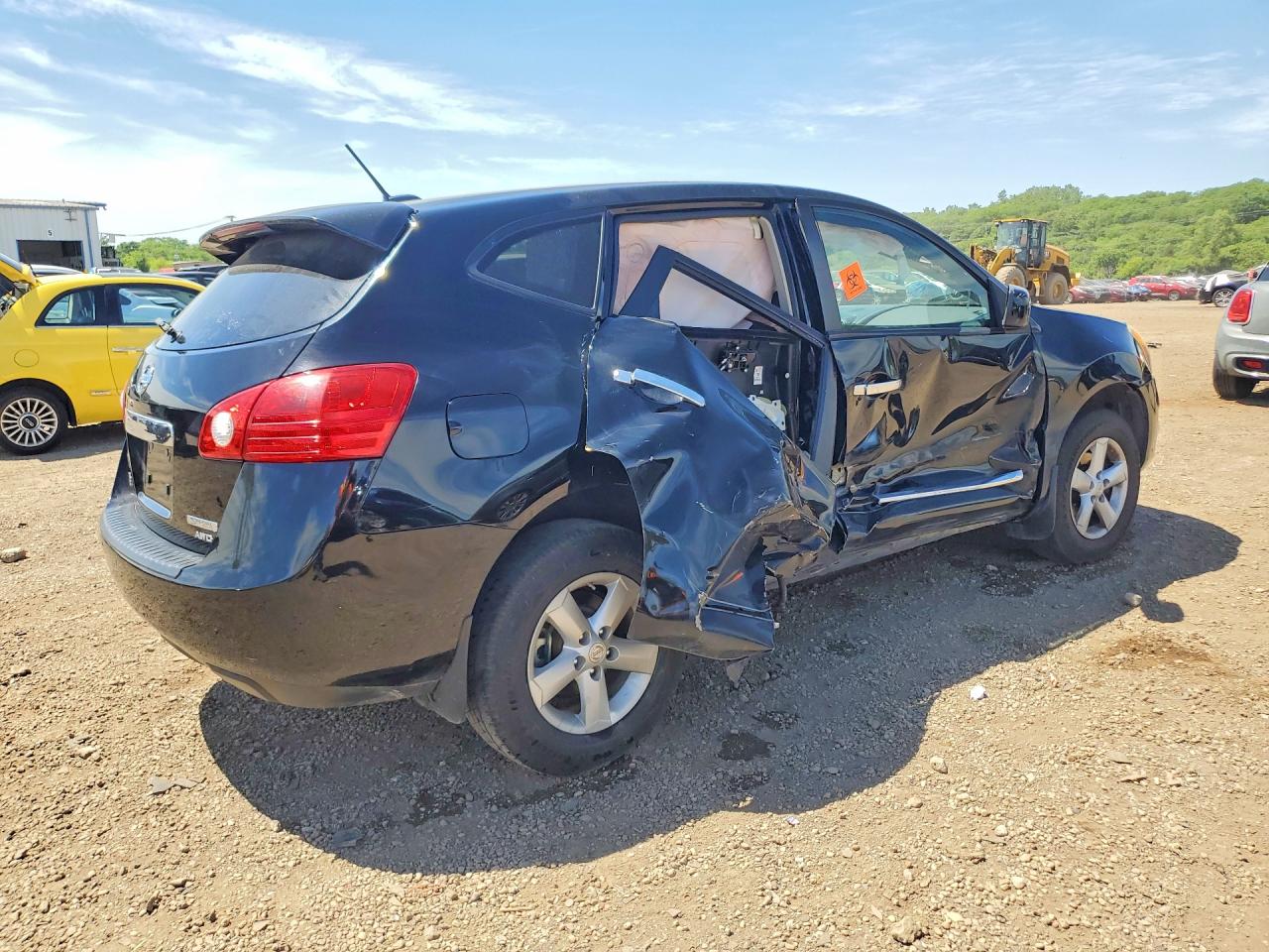 2013 Nissan Rogue S Black vin: JN8AS5MV9DW651622