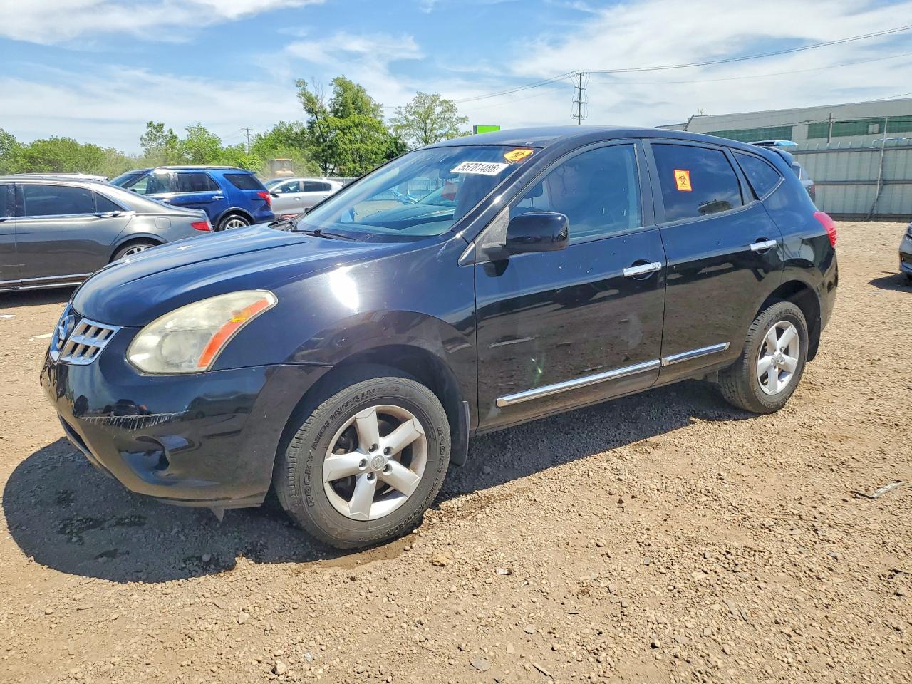 2013 Nissan Rogue S Черный vin: JN8AS5MV9DW651622