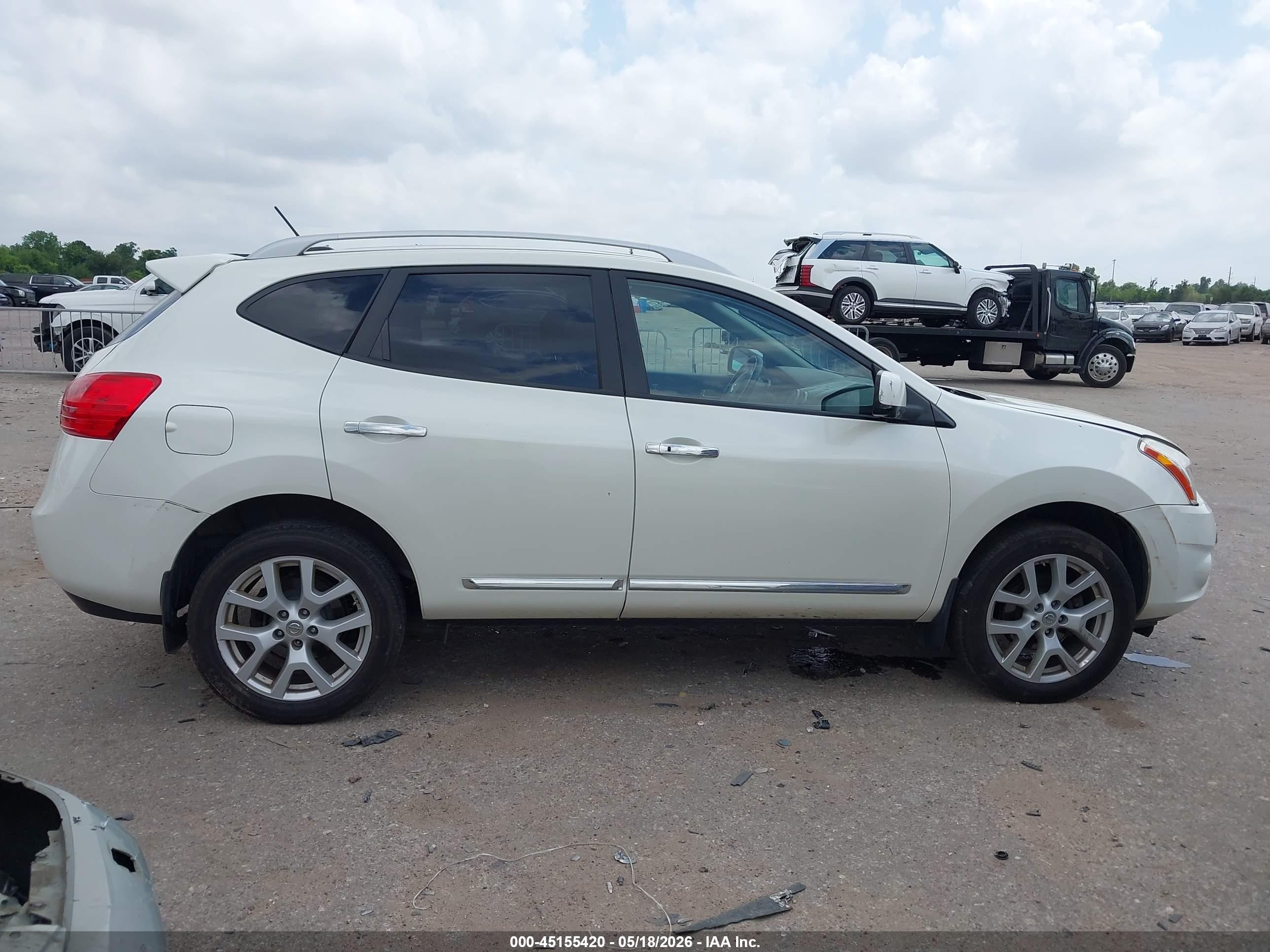 2013 Nissan Rogue Sv W/sl Pkg White vin: JN8AS5MV9DW656755