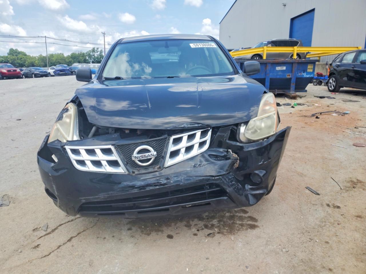 2013 Nissan Rogue S Black vin: JN8AS5MV9DW661650