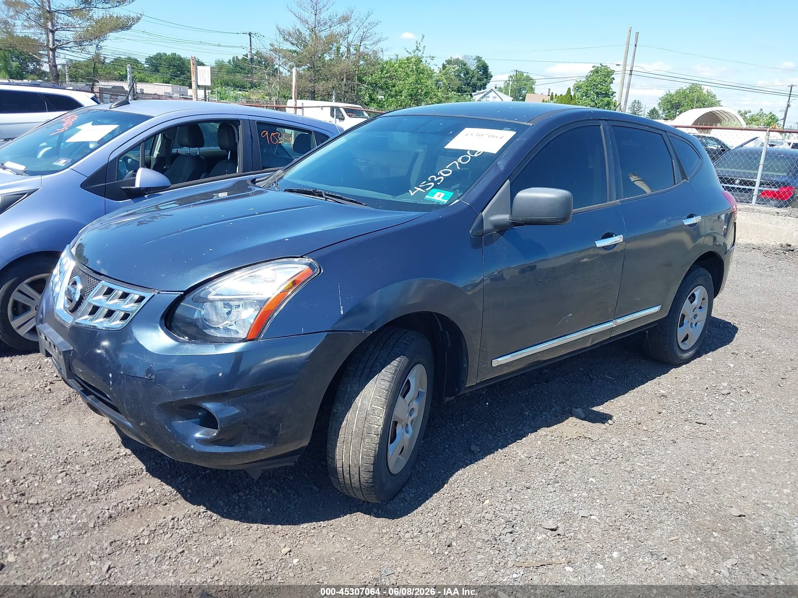 2014 Nissan Rogue Select S Blue vin: JN8AS5MV9EW200305