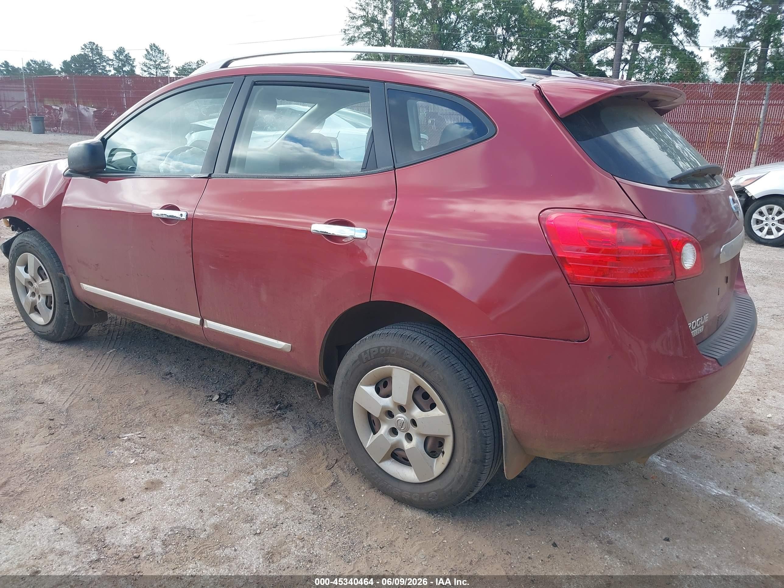 2014 Nissan Rogue Select S Red vin: JN8AS5MV9EW719242