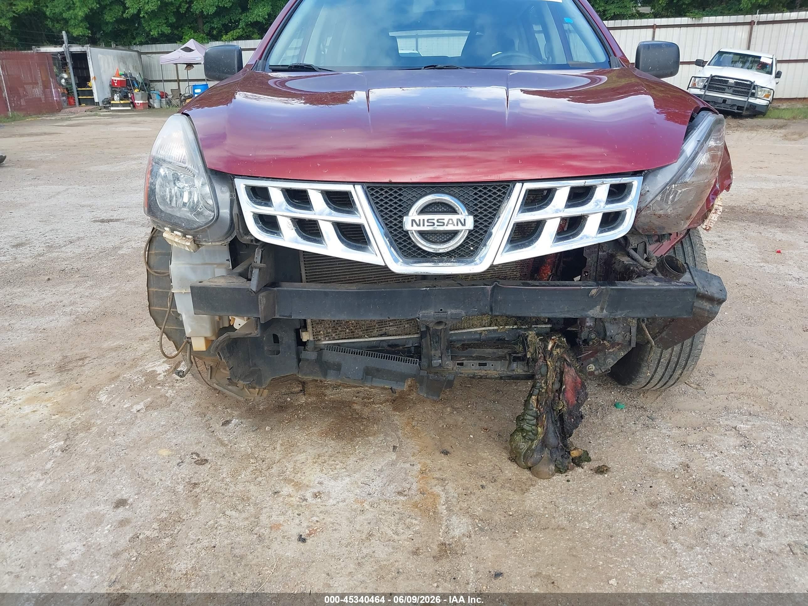 2014 Nissan Rogue Select S Red vin: JN8AS5MV9EW719242