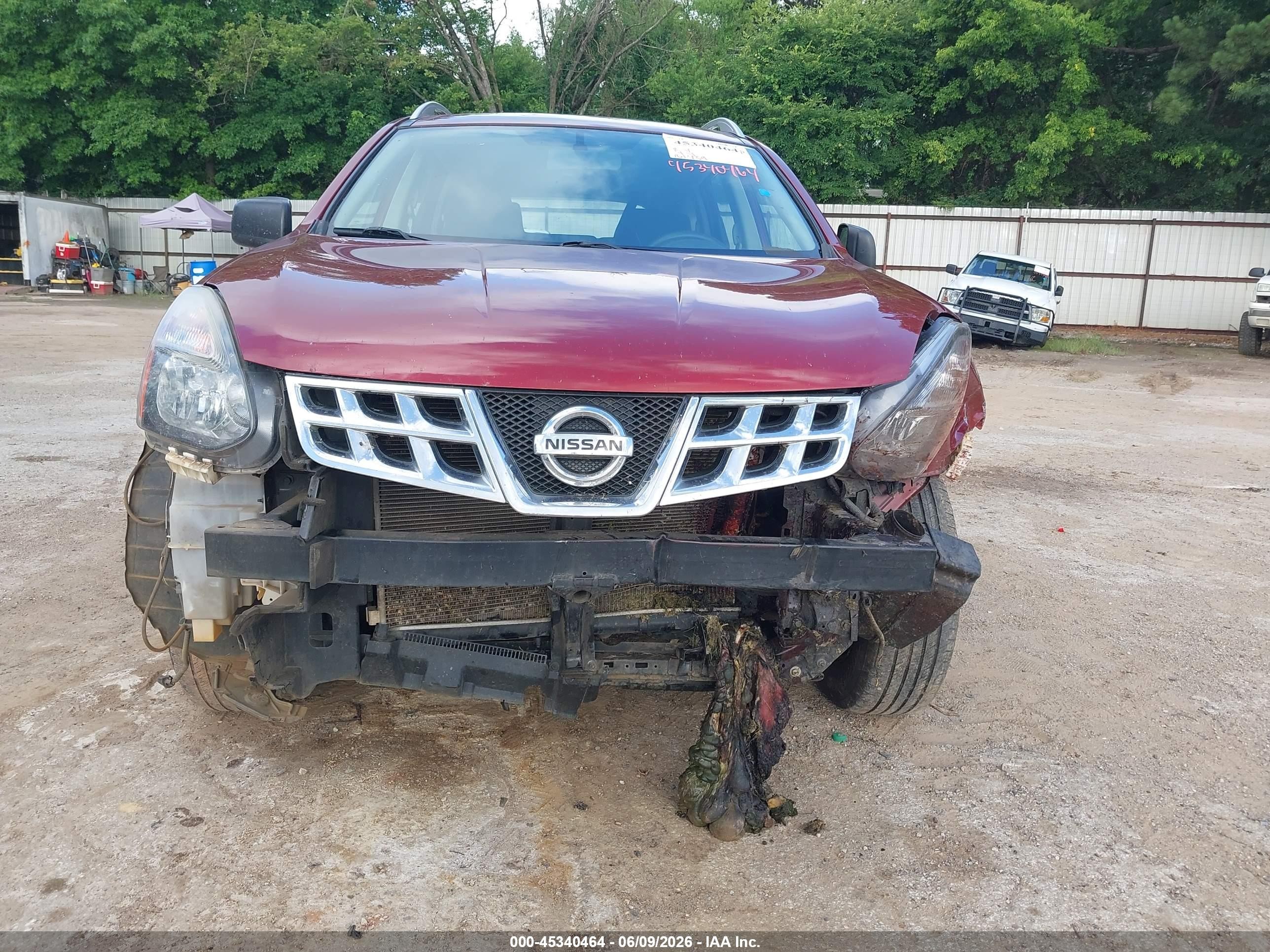 2014 Nissan Rogue Select S Red vin: JN8AS5MV9EW719242