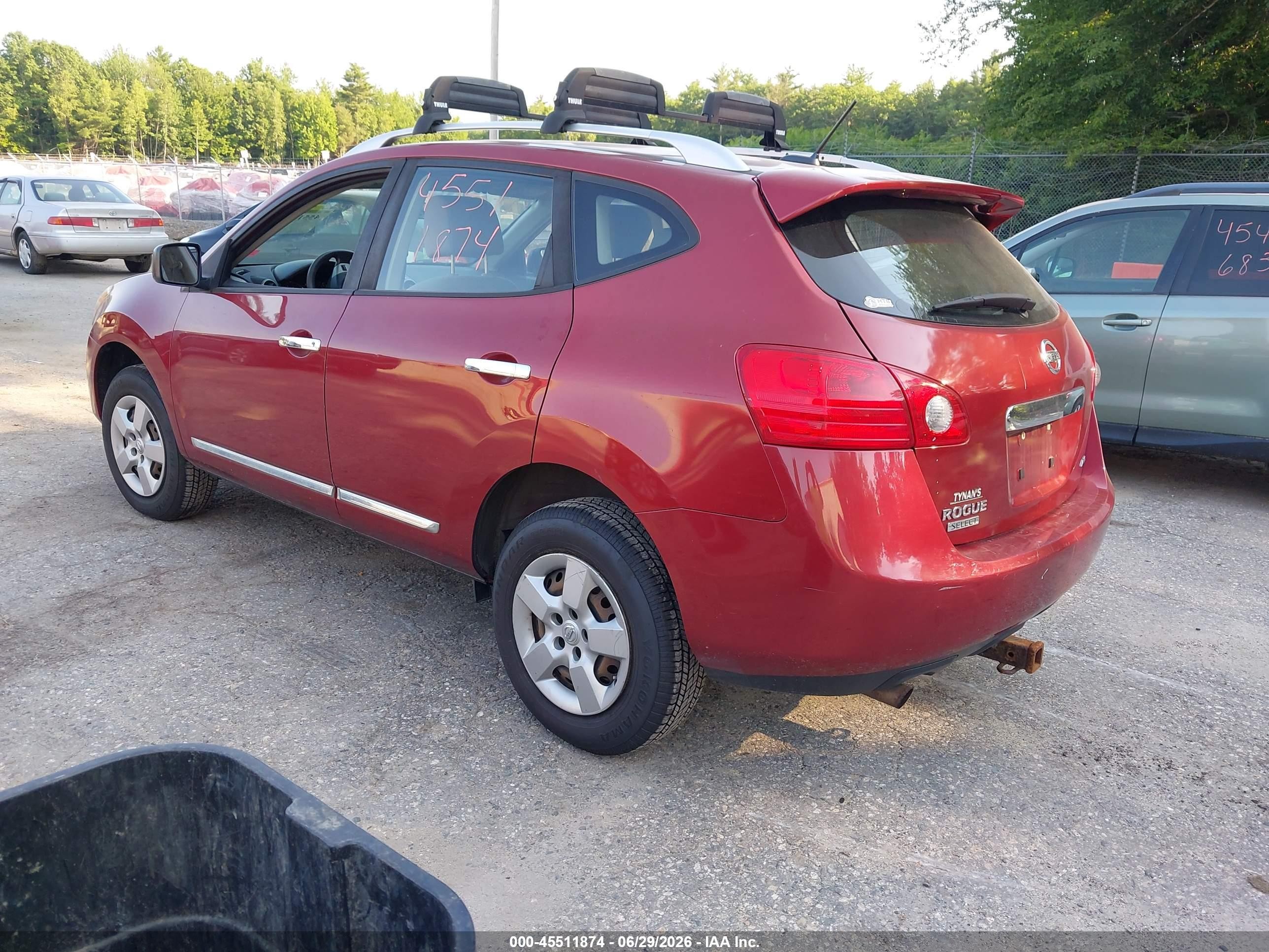 2014 Nissan Rogue Select S Red vin: JN8AS5MV9EW722285