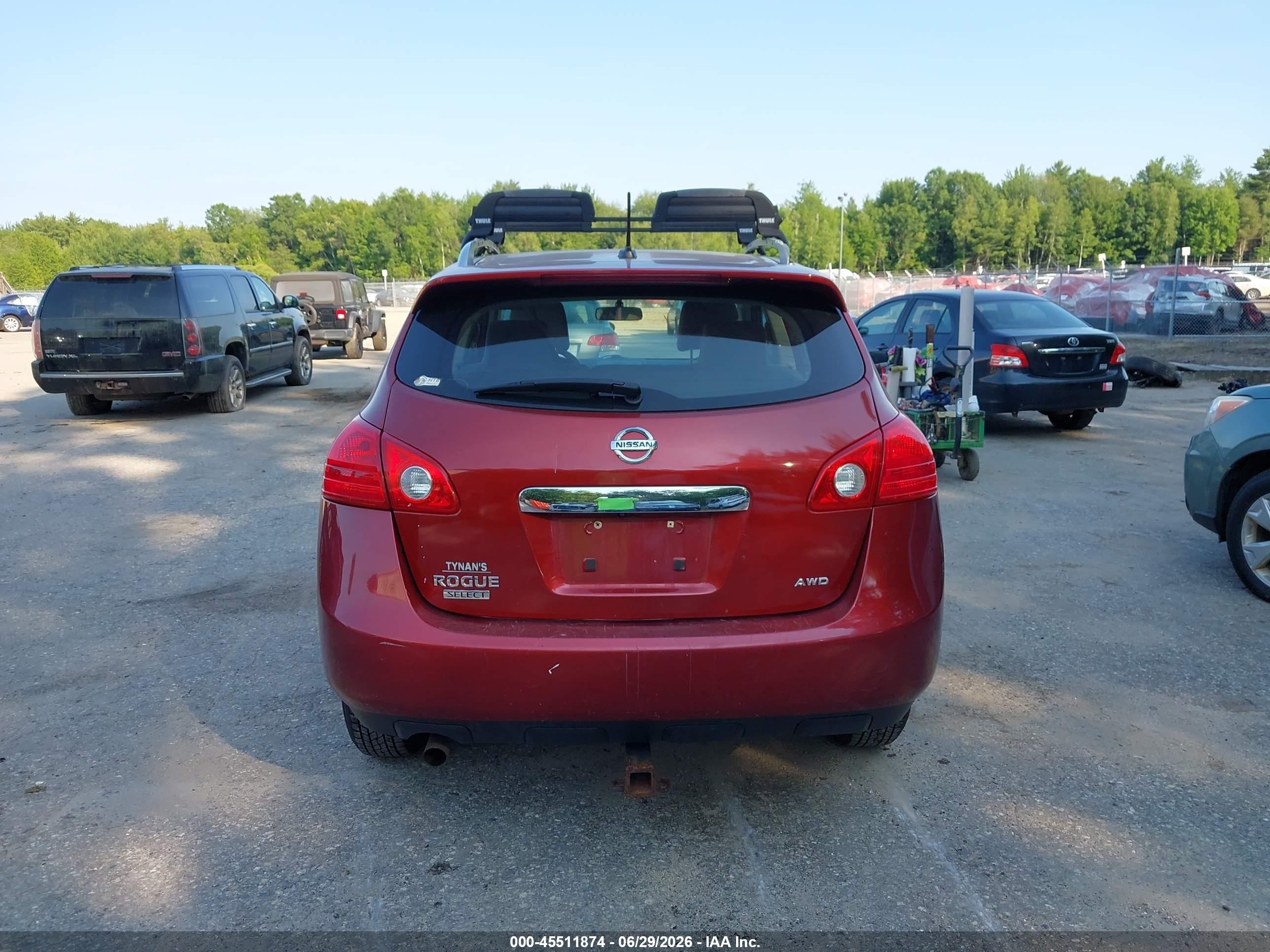 2014 Nissan Rogue Select S Red vin: JN8AS5MV9EW722285