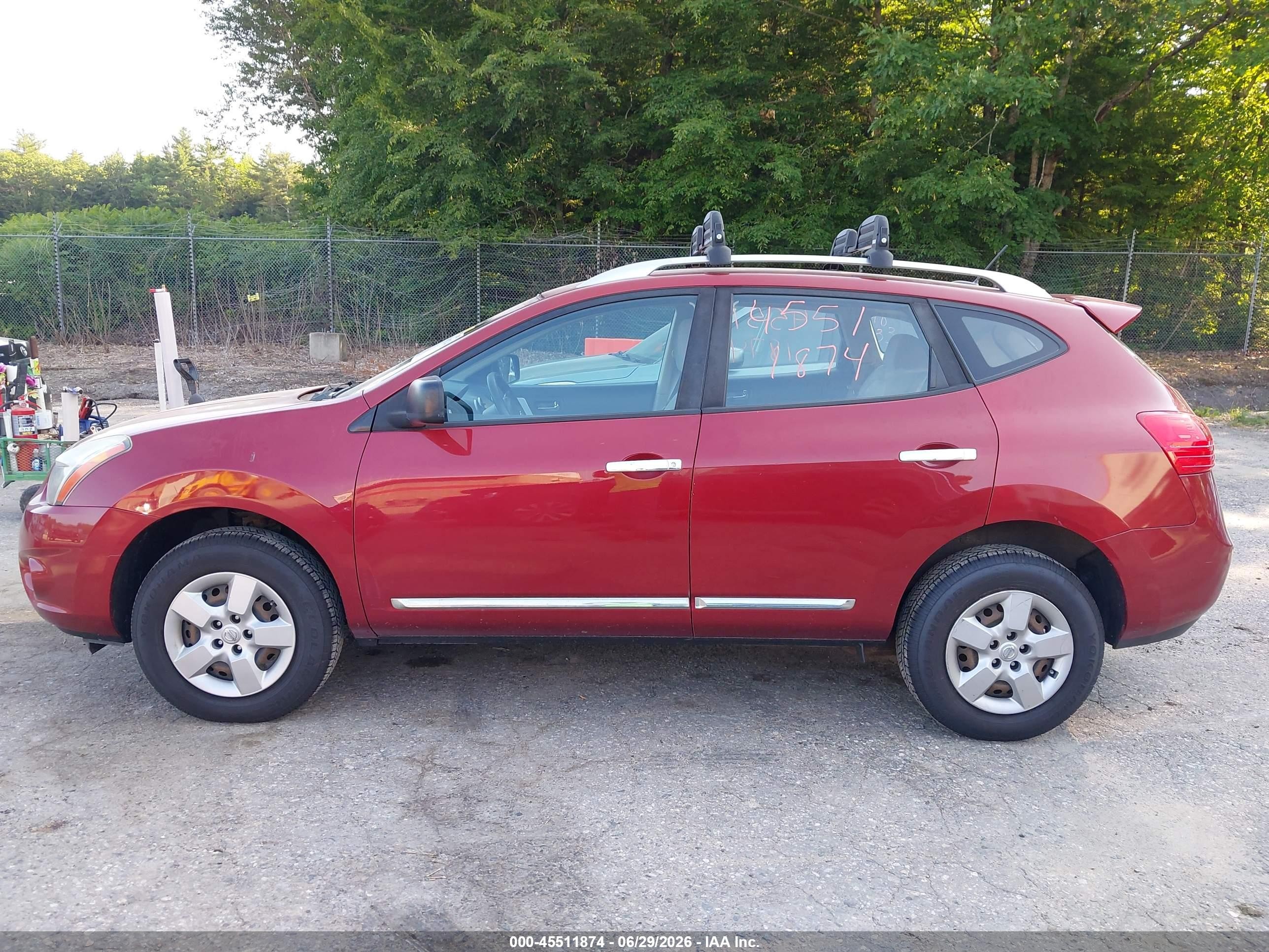 2014 Nissan Rogue Select S Red vin: JN8AS5MV9EW722285
