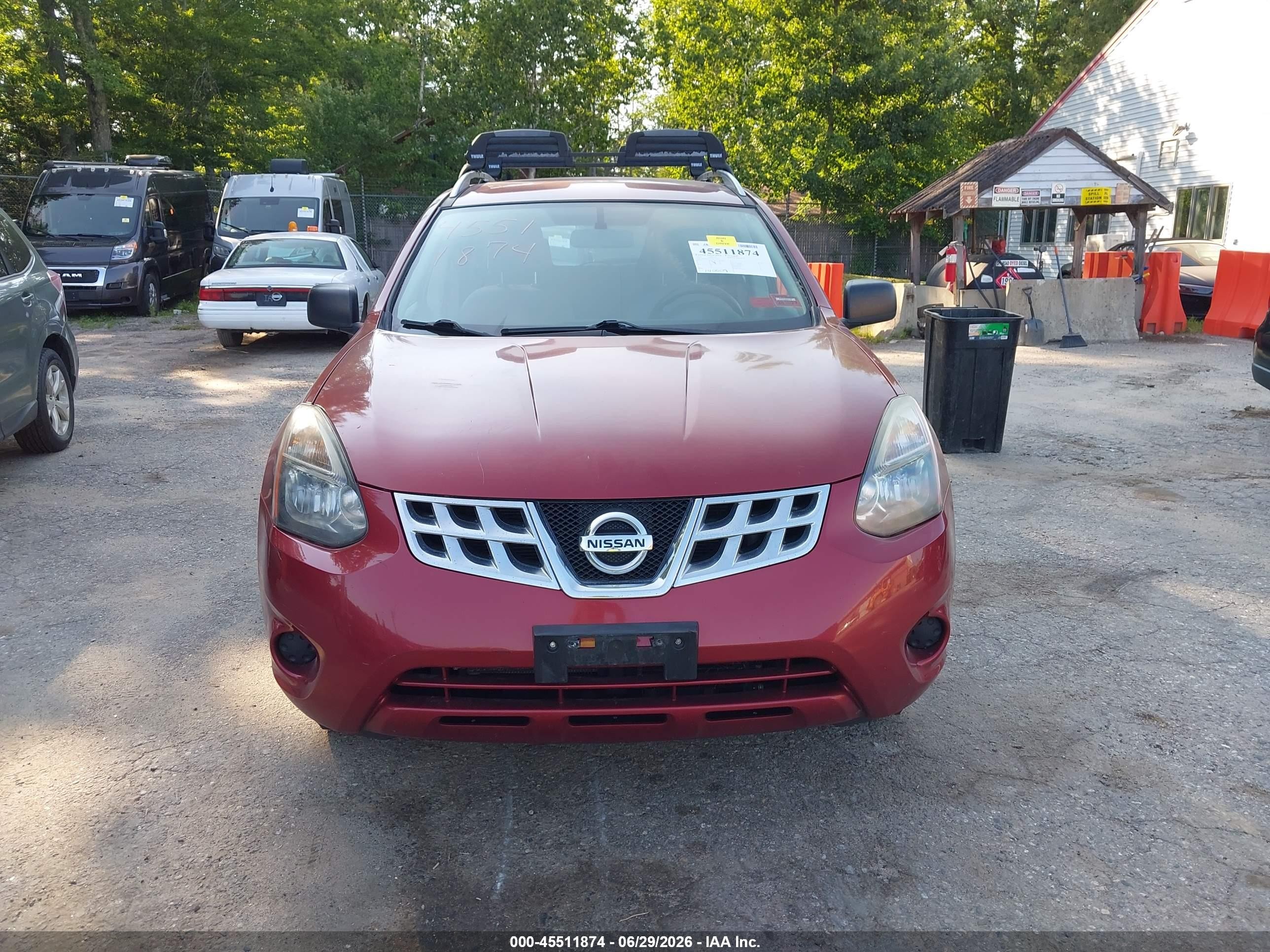 2014 Nissan Rogue Select S Red vin: JN8AS5MV9EW722285