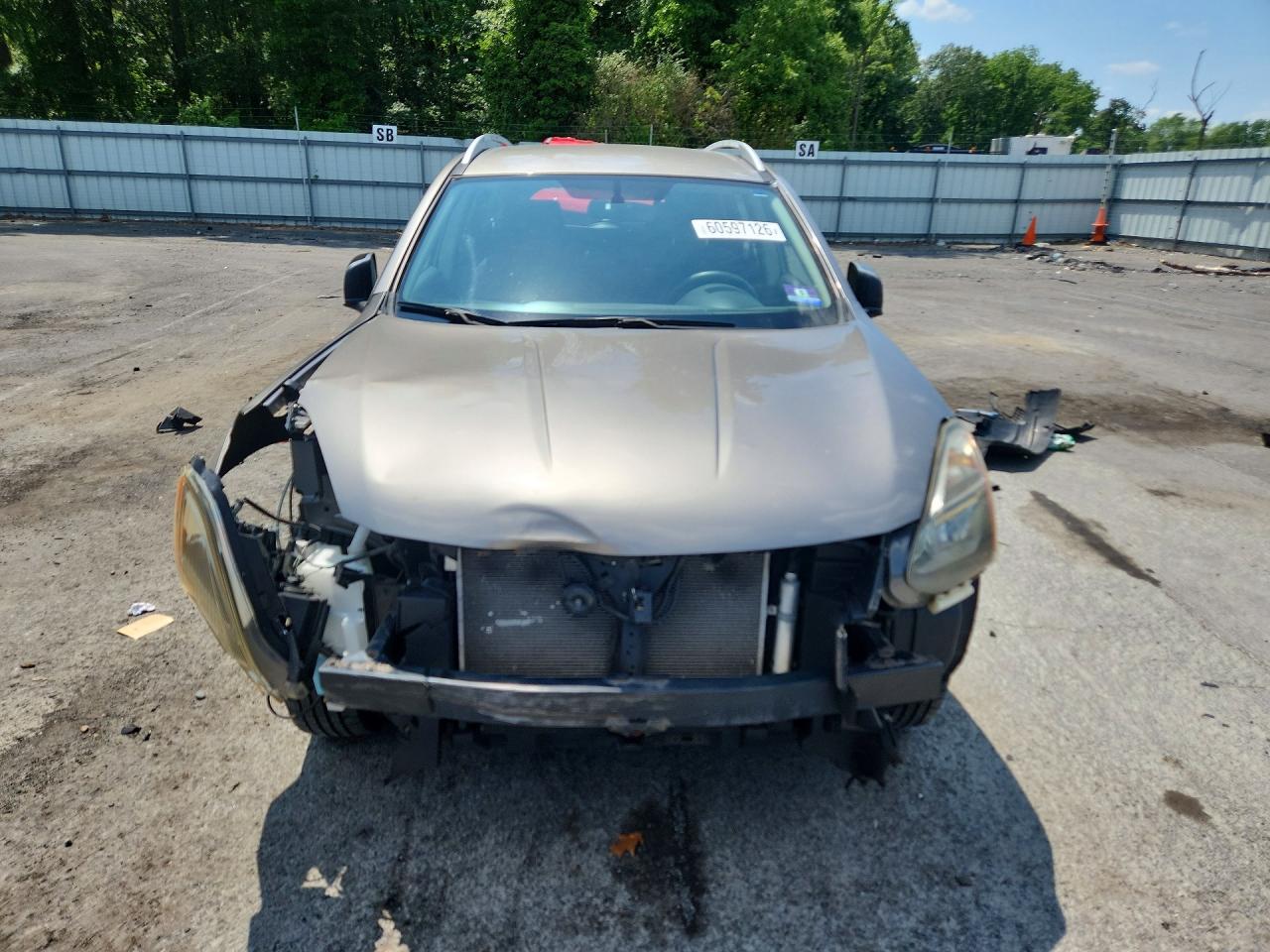 2015 Nissan Rogue Select S Gray vin: JN8AS5MV9FW754042