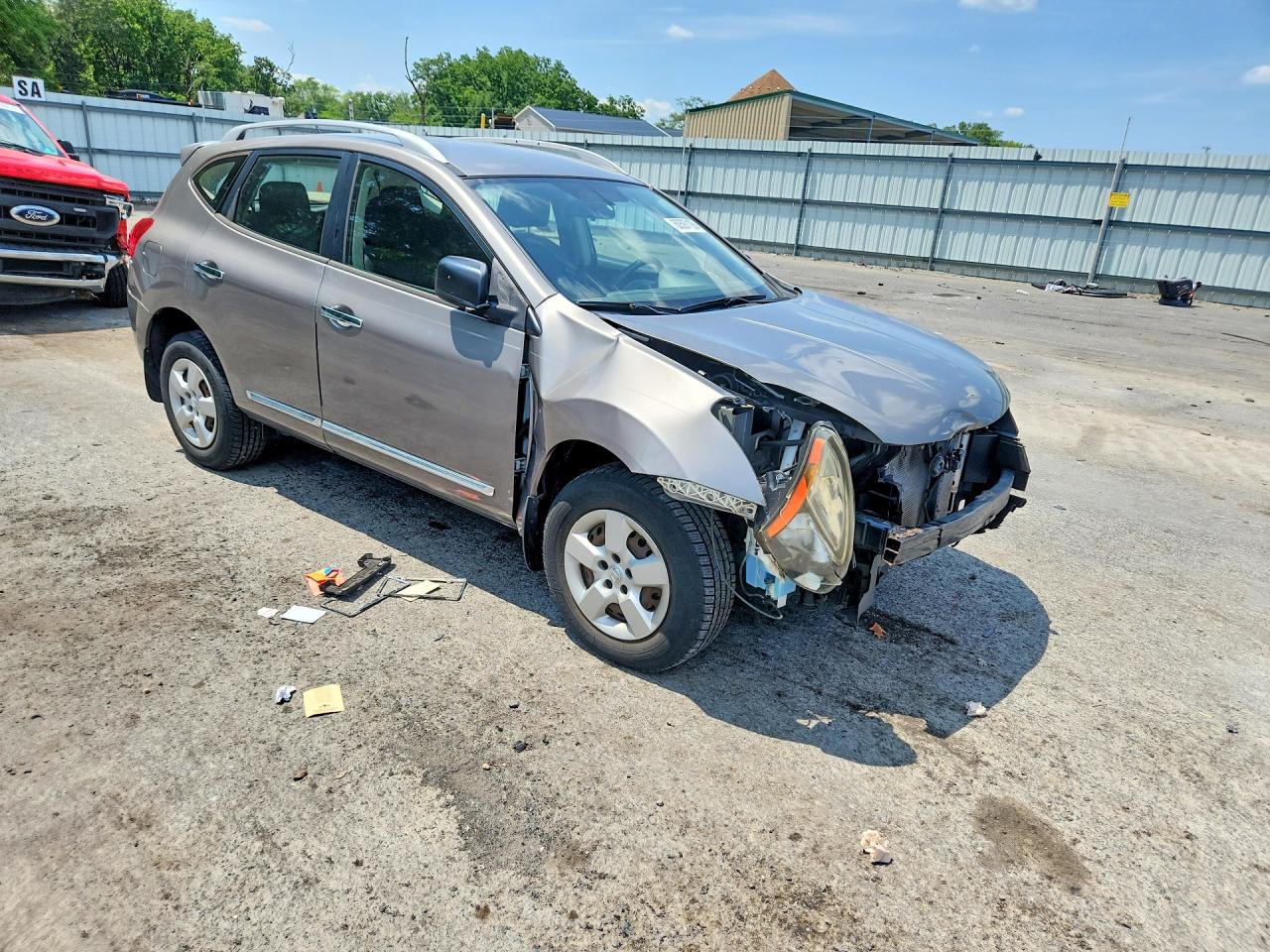 2015 Nissan Rogue Select S Gray vin: JN8AS5MV9FW754042