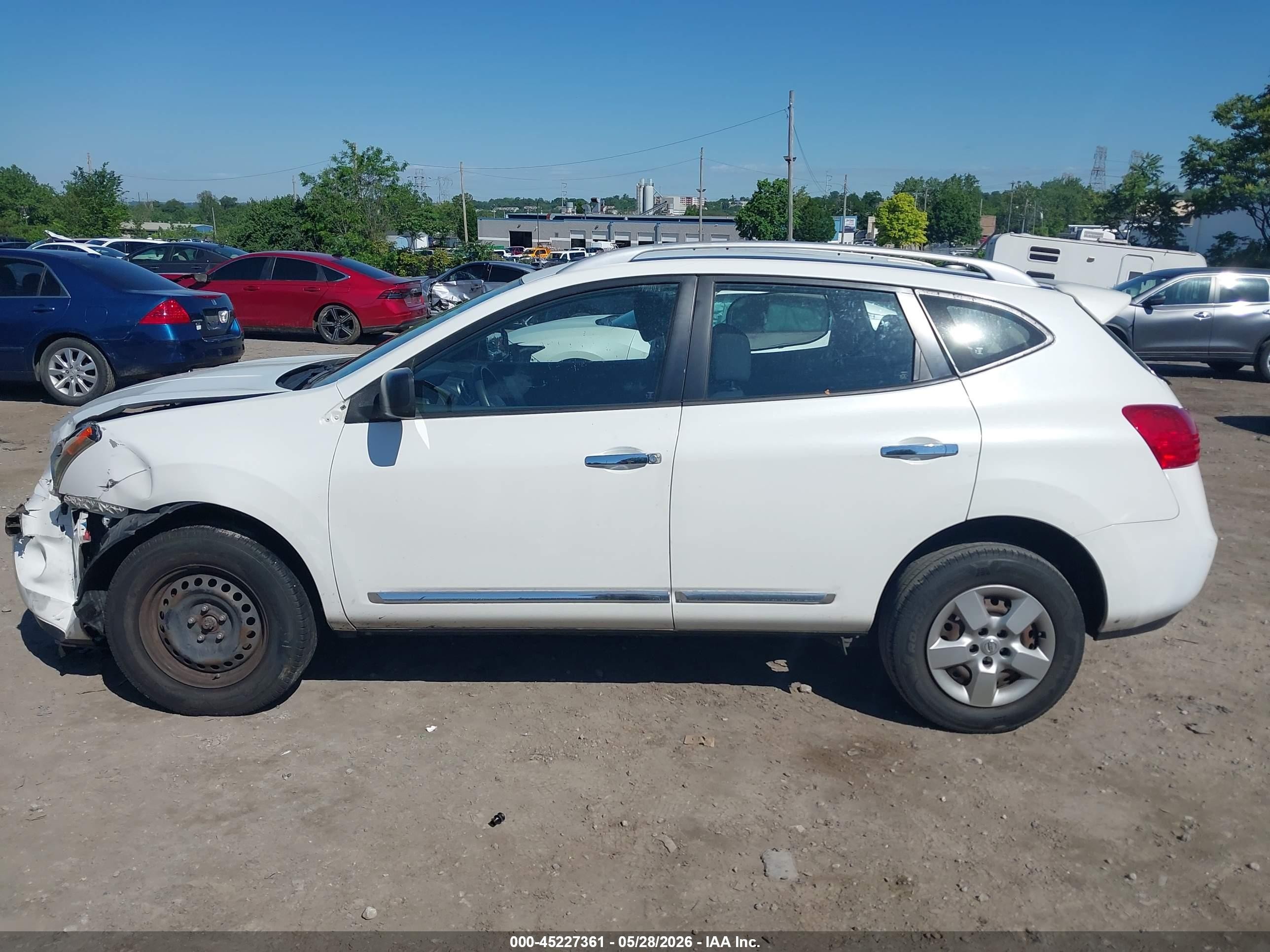 2015 Nissan Rogue Select S White vin: JN8AS5MV9FW756213